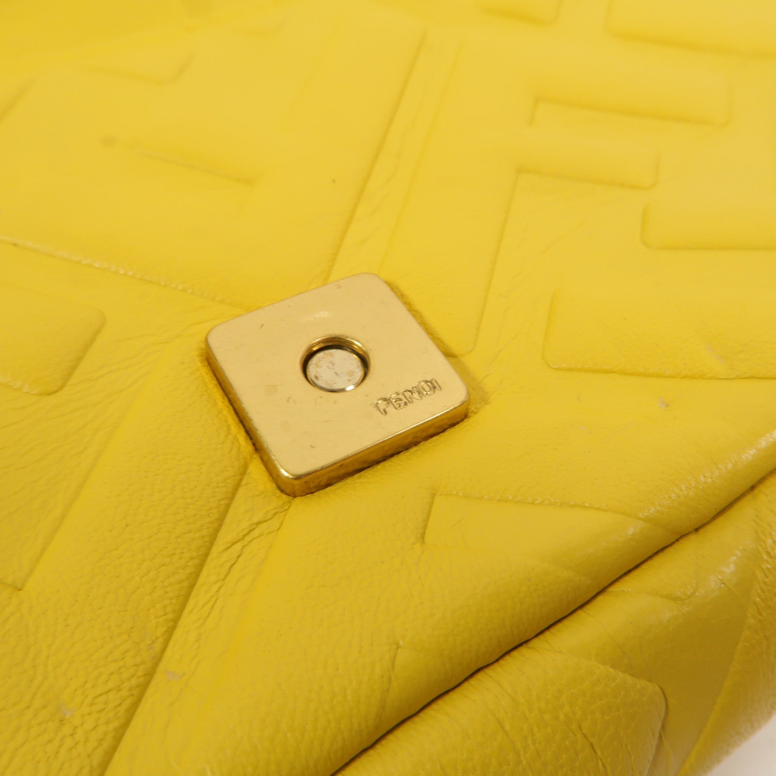 FENDI 牛皮皮革Baguette Mini手挽肩背兩用袋