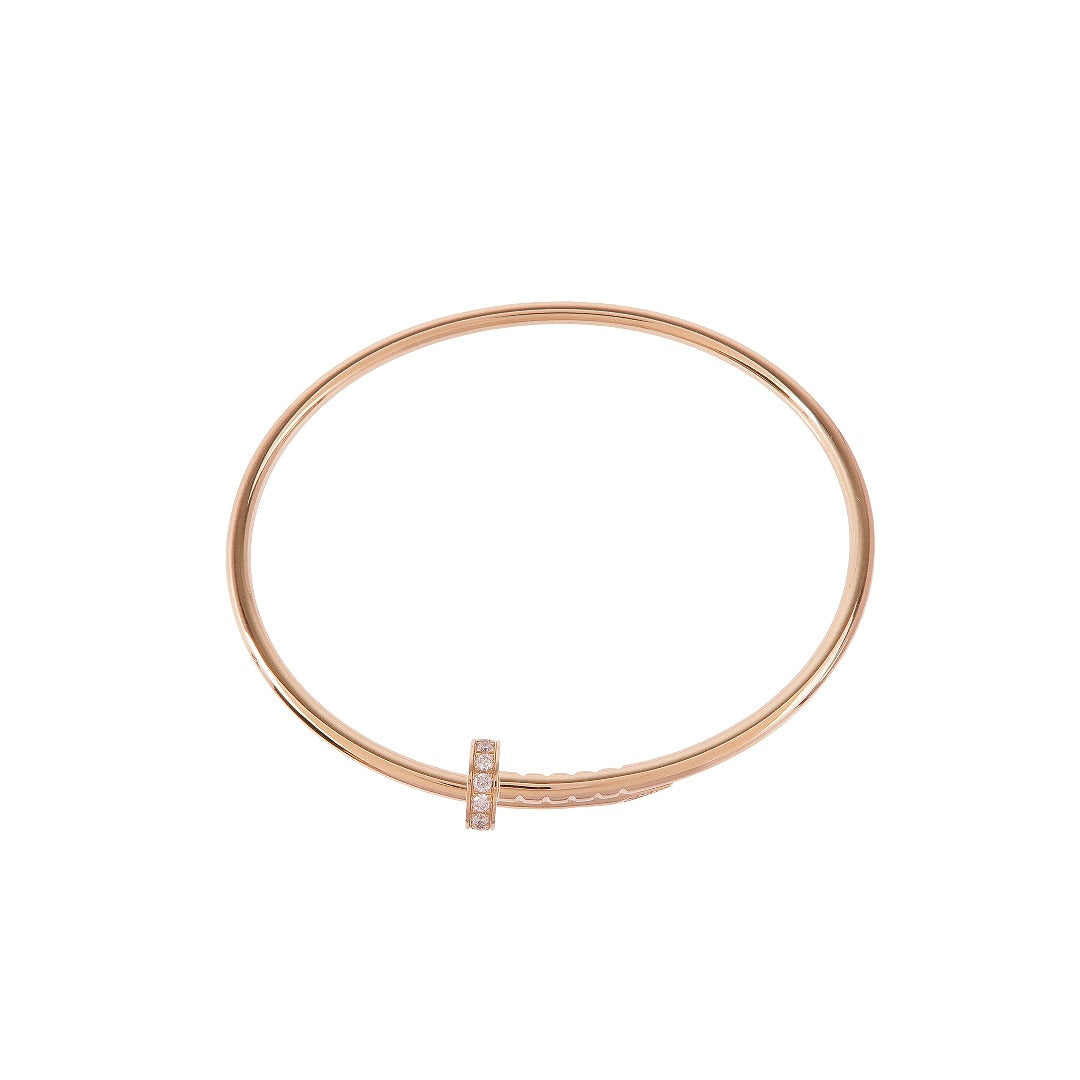 CARTIER 18K玫瑰金Juste Un Clou Bracelet鑽石手鐲Cartier#16