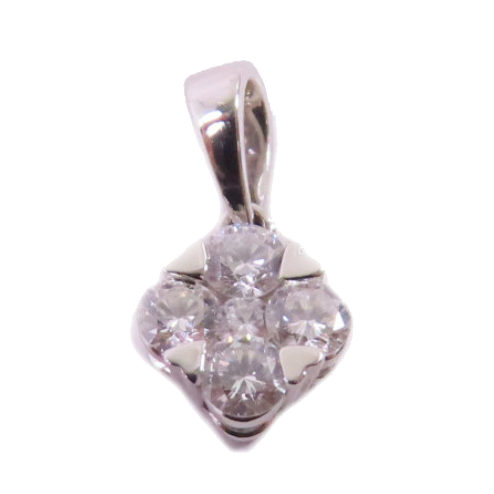 JEWELRY 【激減優惠】PT900鉑金/18K白金Diamond Pendant Top 0.18ct鑽石吊墜頭扣