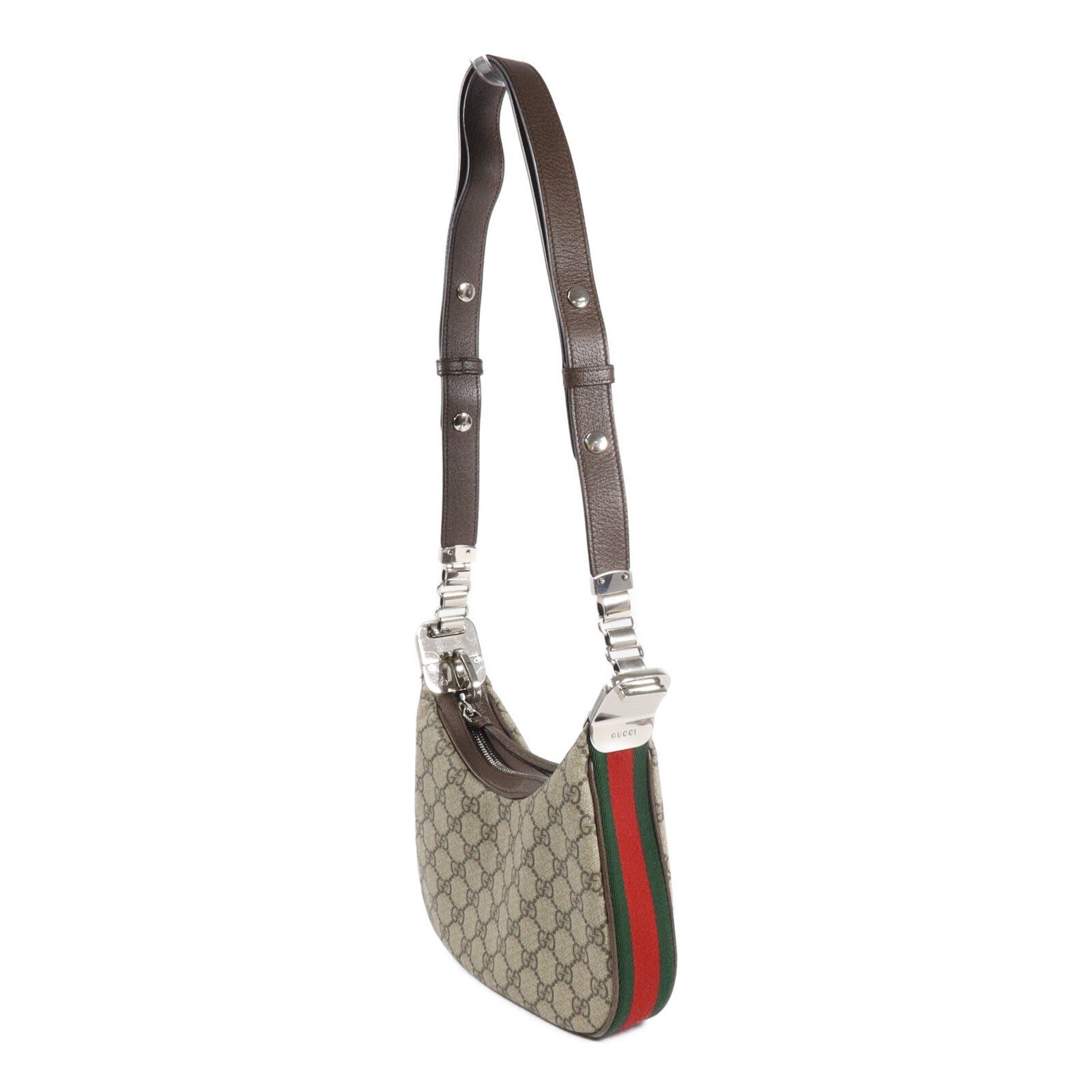 GUCCI 塗層帆布Attache Small Shoulder Bag肩背袋