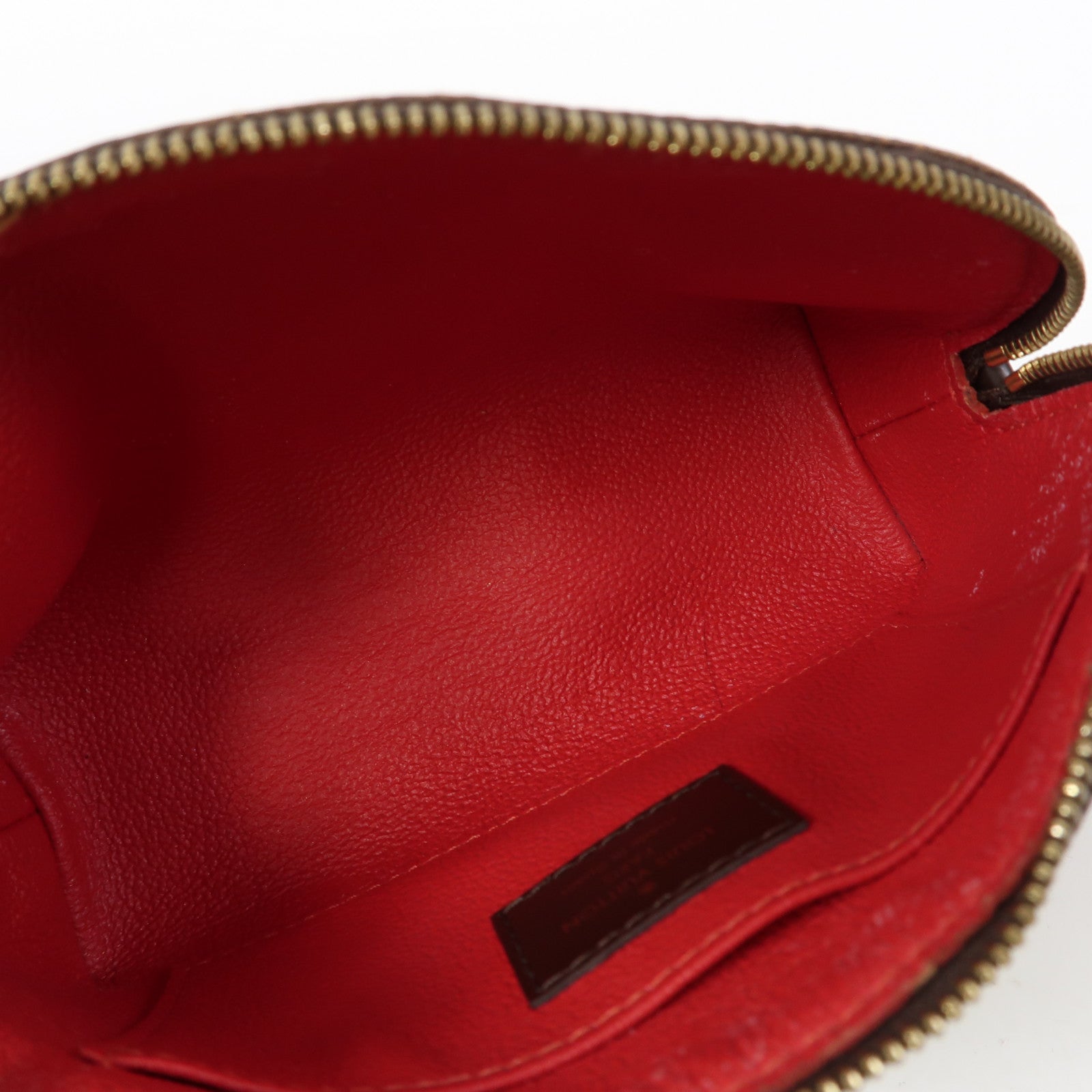 LOUIS VUITTON 【激減優惠】Damier Ebene Cosmetic Pouch PM金扣手拿包啡色