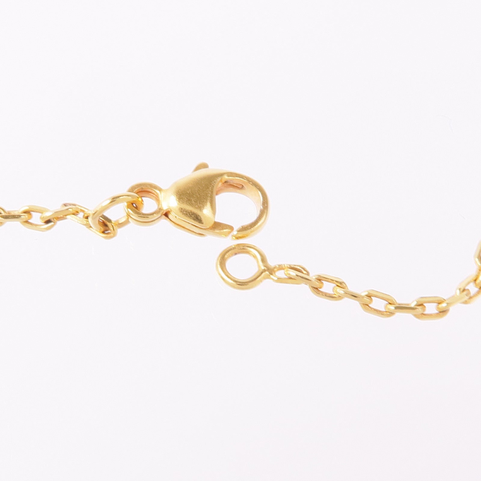 HERMES Swift皮革O'Kelly金扣項鍊Gold