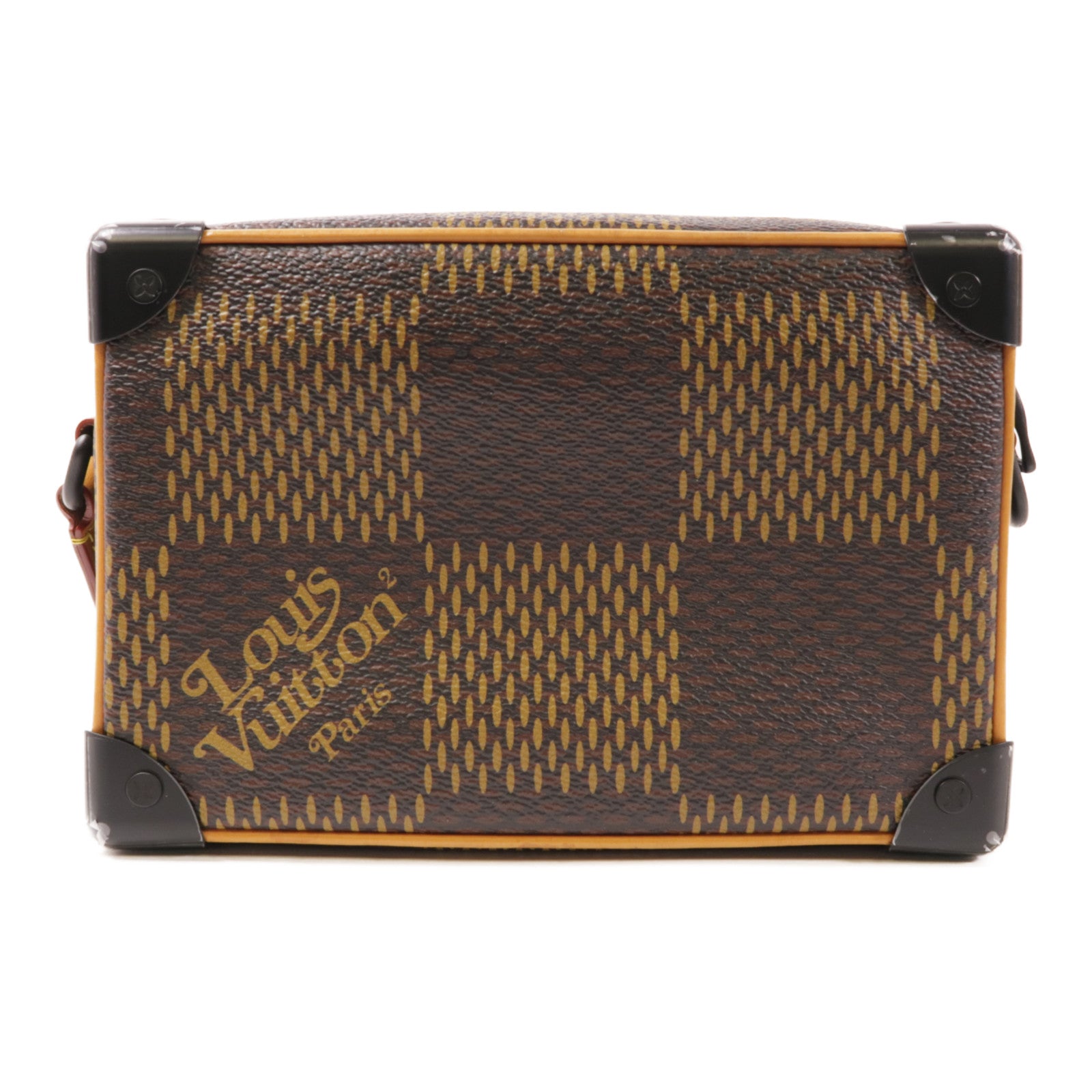 LOUIS VUITTON Damier Giant Ebene × Nigo Mini Soft Trunk肩背袋