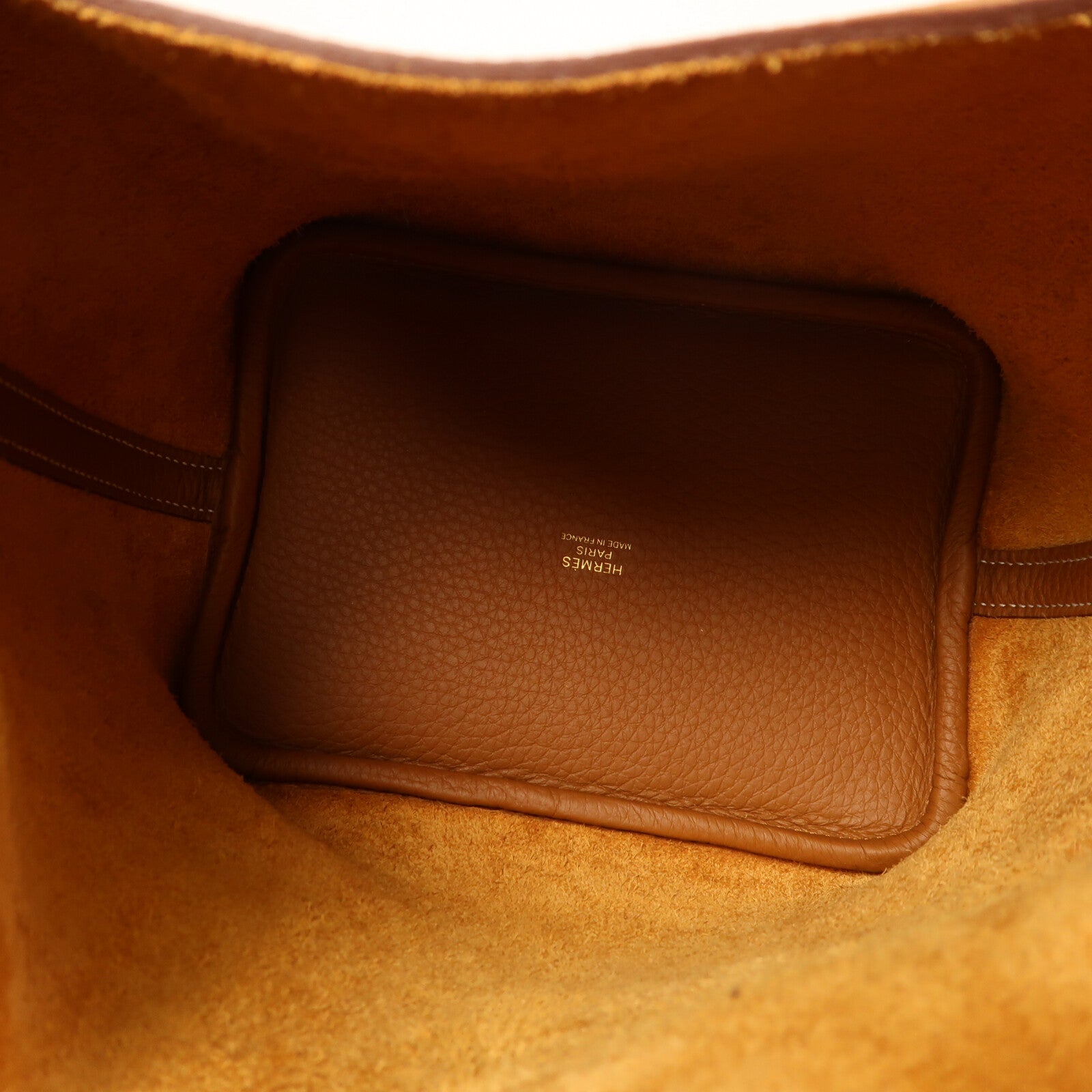 HERMES Clemence皮革Picotin PM金扣手挽袋