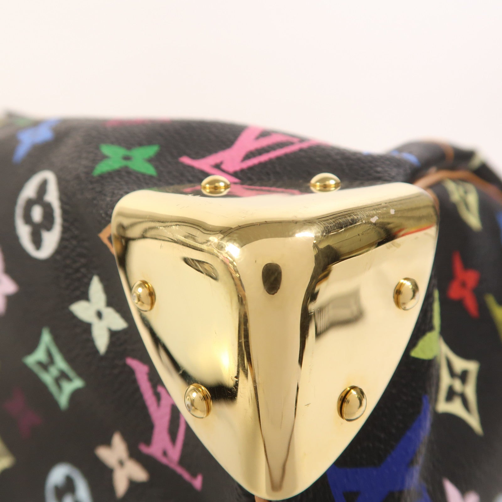 LOUIS VUITTON Monogram Multicolore Speedy 30金扣手挽袋