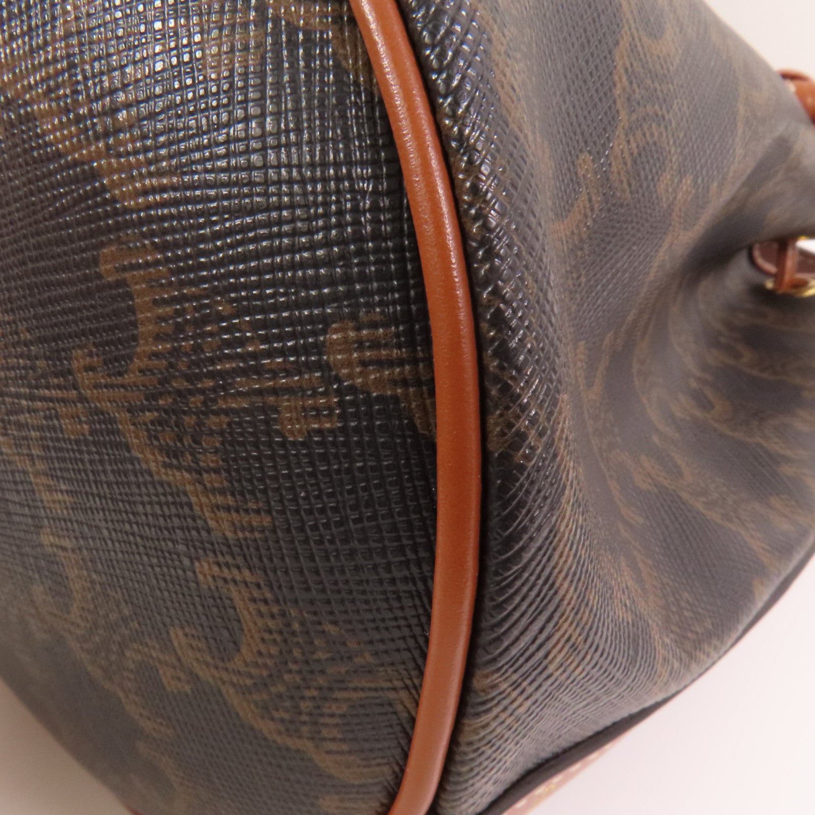 CELINE Triomphe帆布Bucket Bag金扣肩背袋