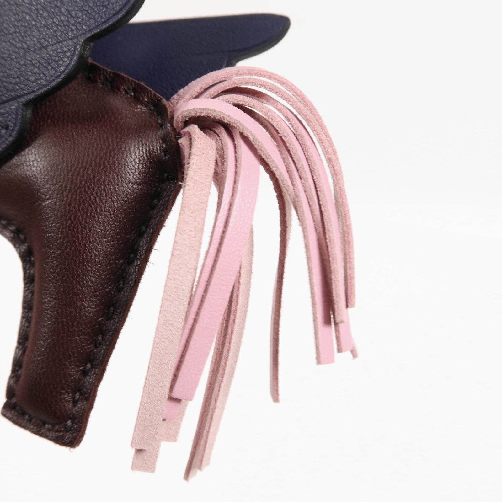 HERMES Milo皮革Rodeo Pegase PM掛飾Rouge Sellier