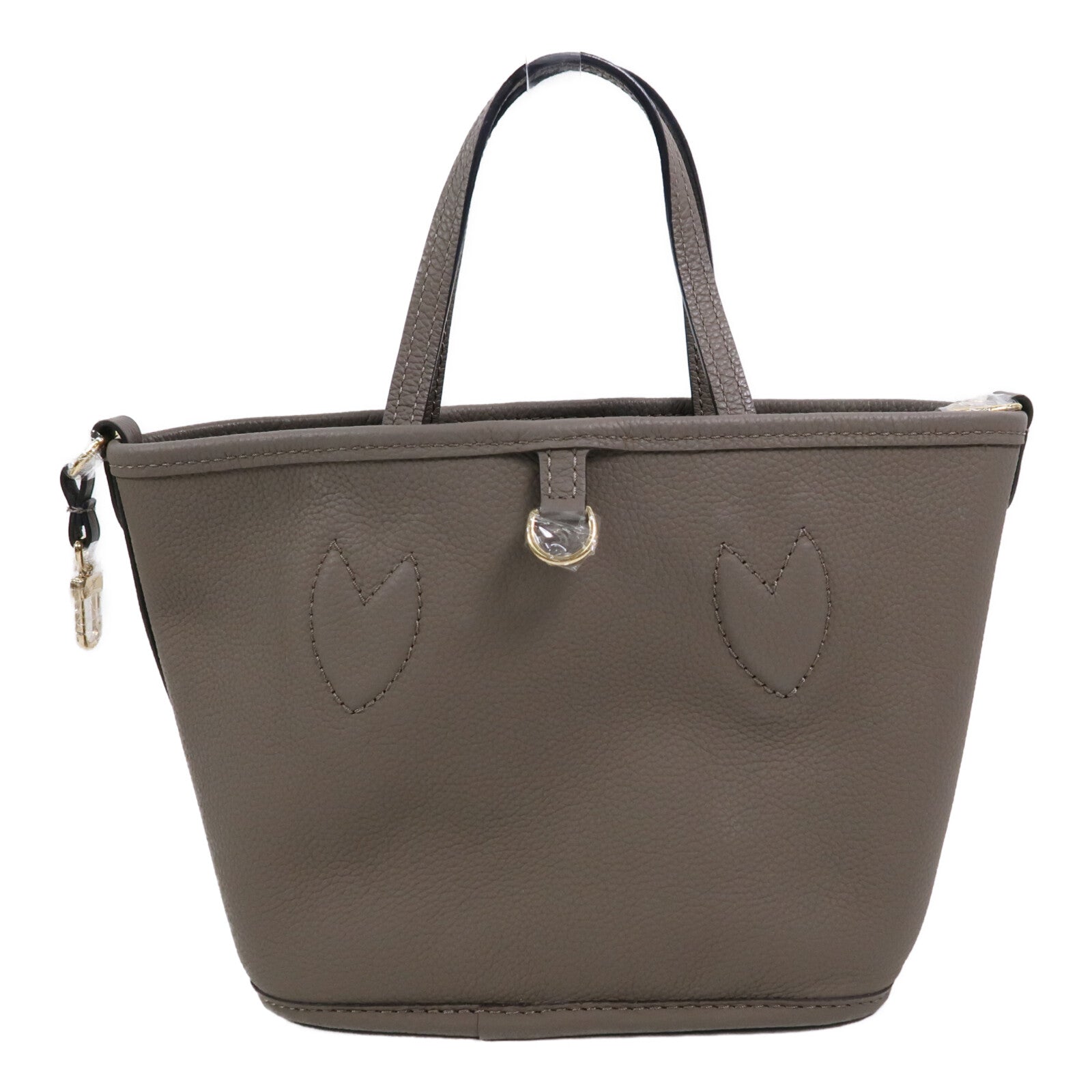 LOUIS VUITTON Monogram/牛皮皮革Neverfull Bandouliere Inside Out BB手挽肩背兩用袋