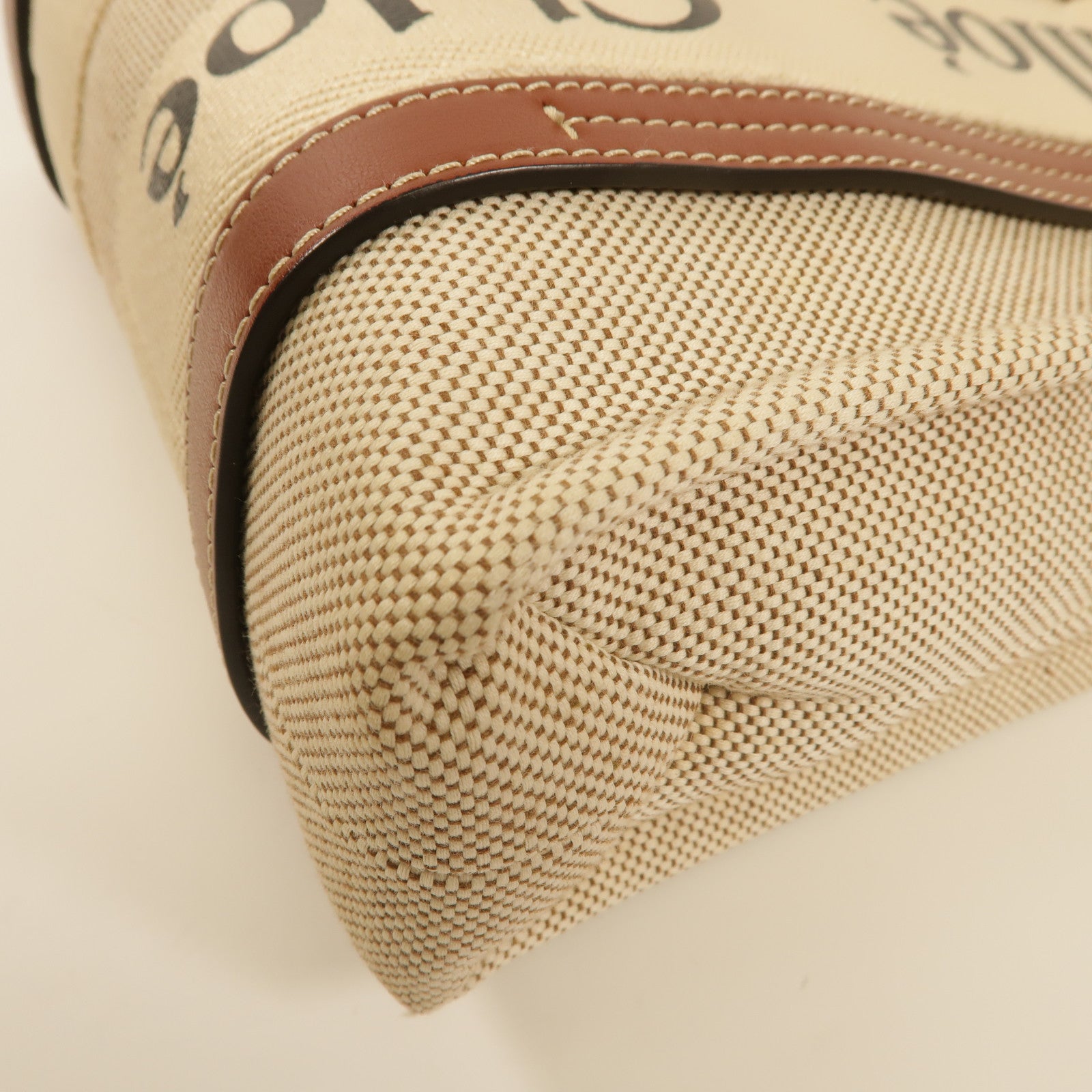 Chloe 【激減優惠】帆布Woody Tote Bag Small手挽袋