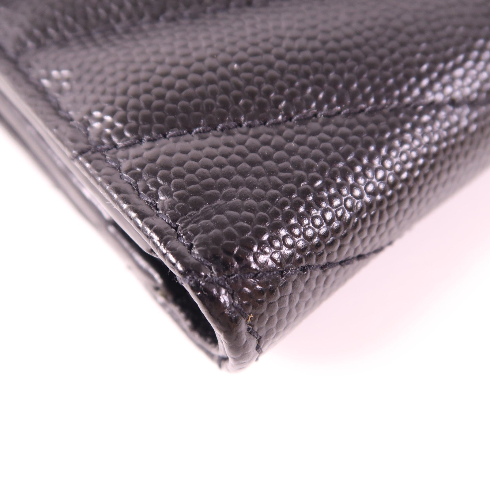 SAINT LAURENT 牛皮皮革Wallet金扣錢包