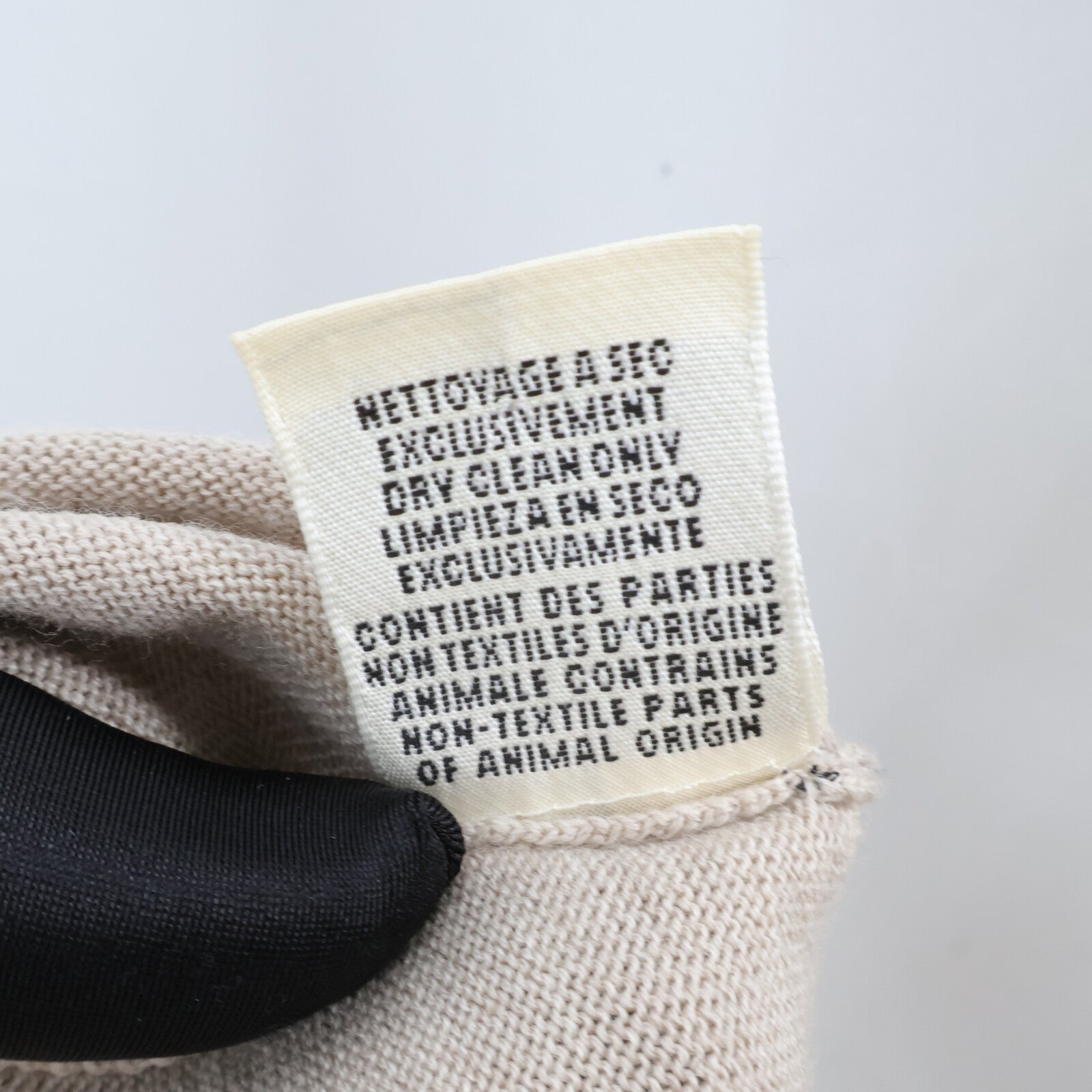 HERMES Knit/Leather Shirt針織