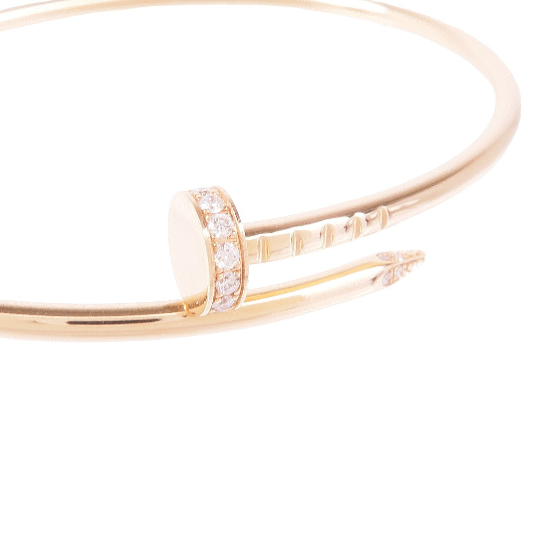 CARTIER 18K玫瑰金Juste Un Clou Bracelet鑽石手鐲Cartier#16