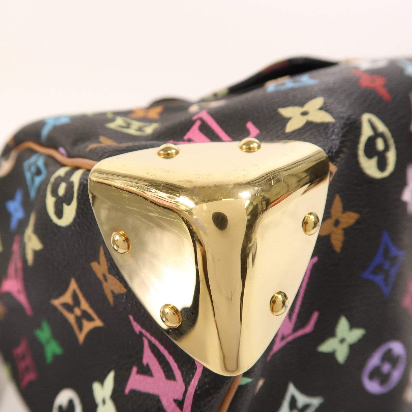 LOUIS VUITTON Monogram Multicolore Speedy 30金扣手挽袋