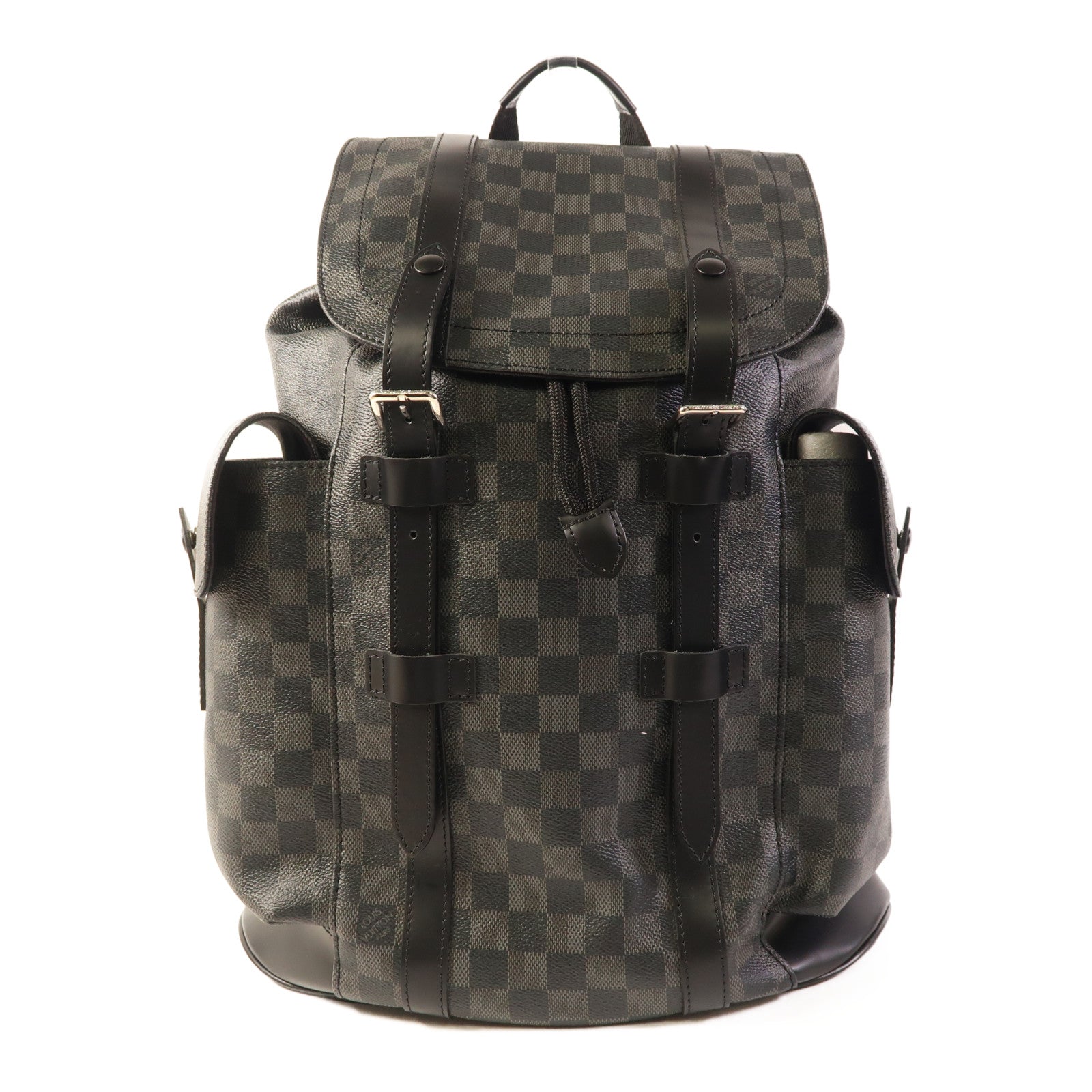 LOUIS VUITTON LV SHW Christopher MM Backpack N41379 Damier Graphite Black