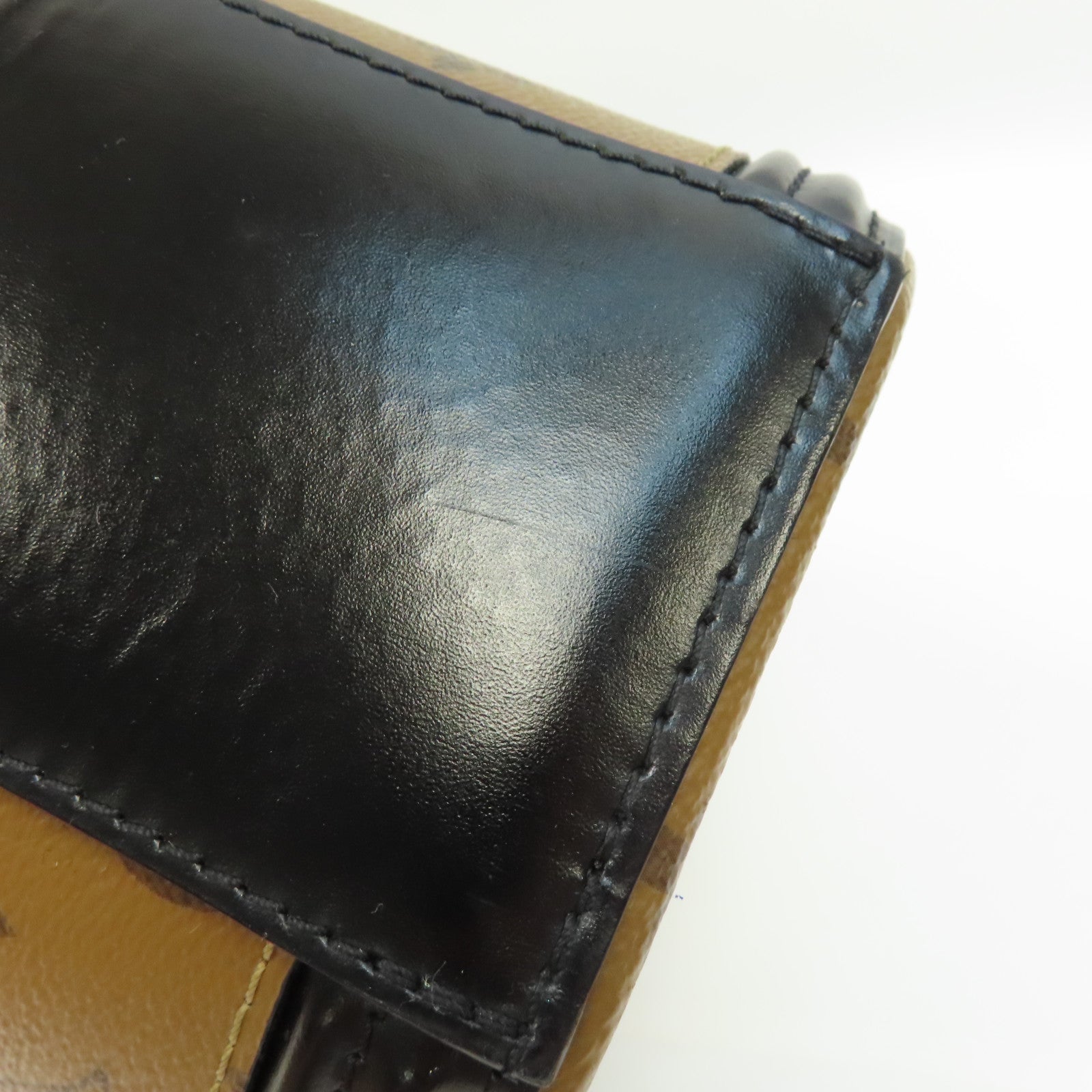 LOUIS VUITTON Monogram Reverse Cannes金扣手挽肩背兩用袋啡色