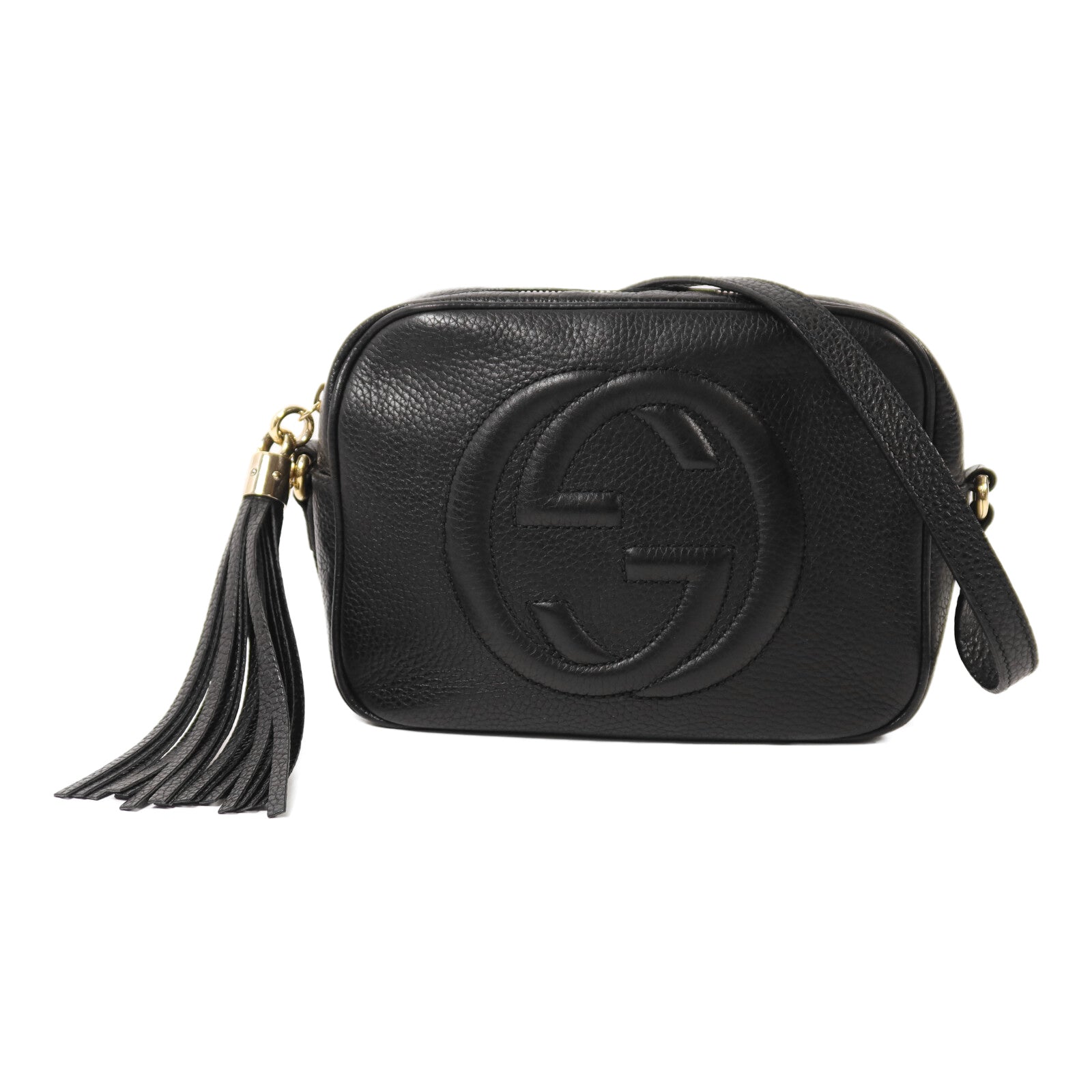 GUCCI 牛皮皮革Soho Disco金扣肩背袋