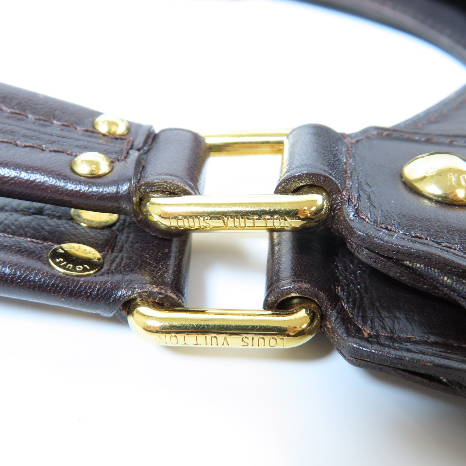 LOUIS VUITTON Monogram Idylle Fantaisie金扣肩背袋棕色