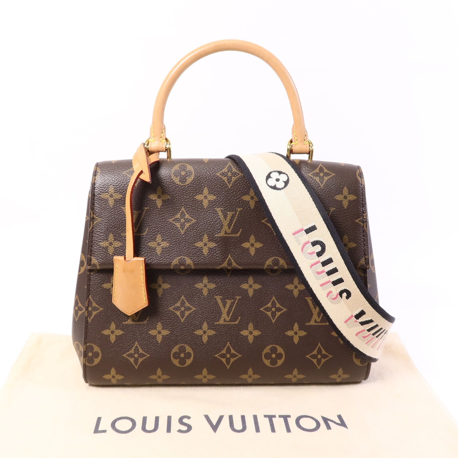 LOUIS VUITTON Monogram Cluny BB手挽肩背兩用袋