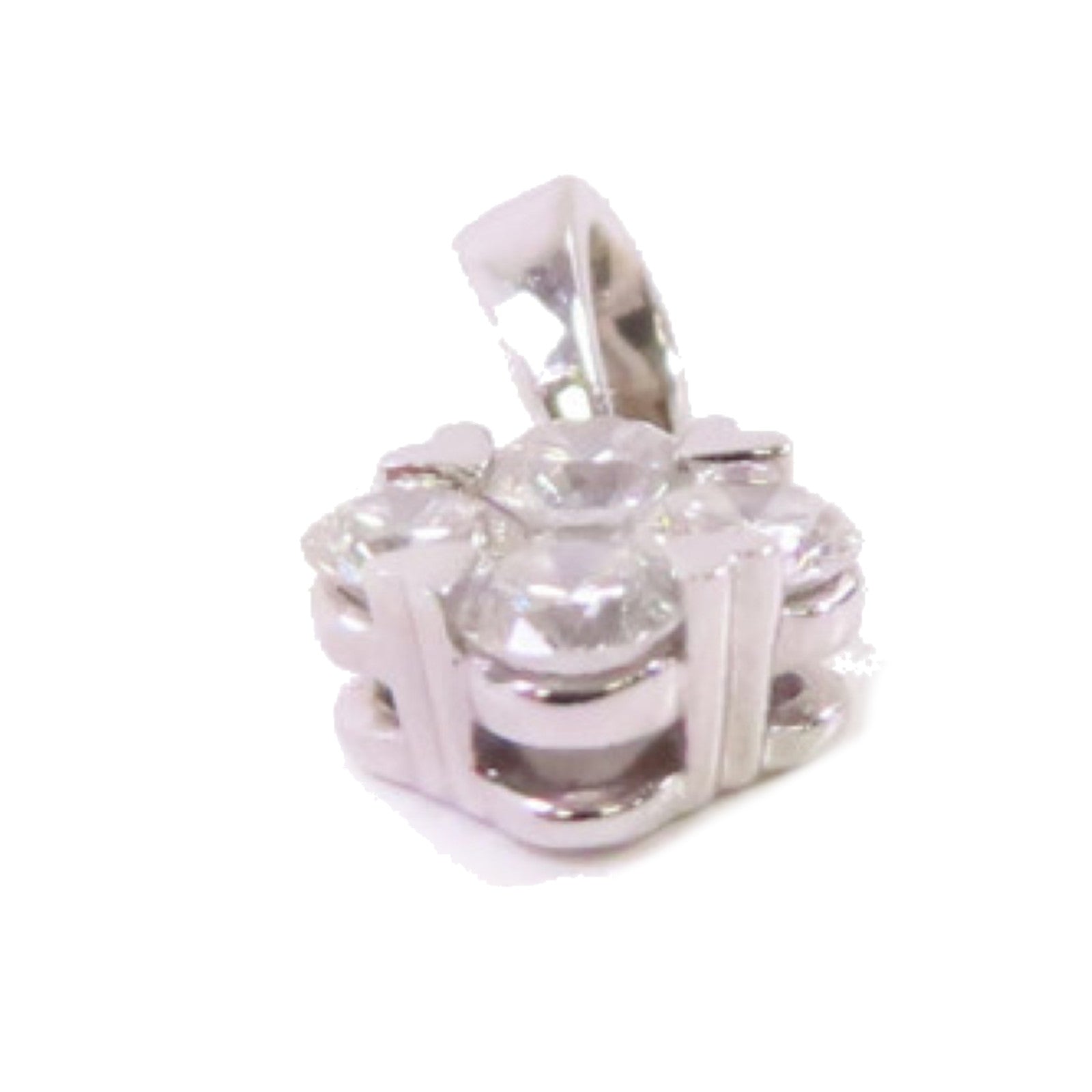JEWELRY 【激減優惠】PT900鉑金/18K白金Diamond Pendant Top 0.18ct鑽石吊墜頭扣
