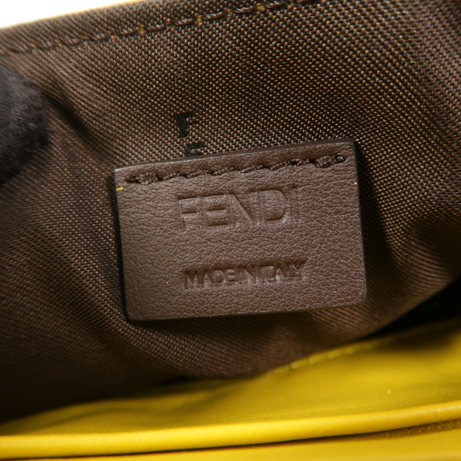 FENDI 牛皮皮革Baguette Mini手挽肩背兩用袋