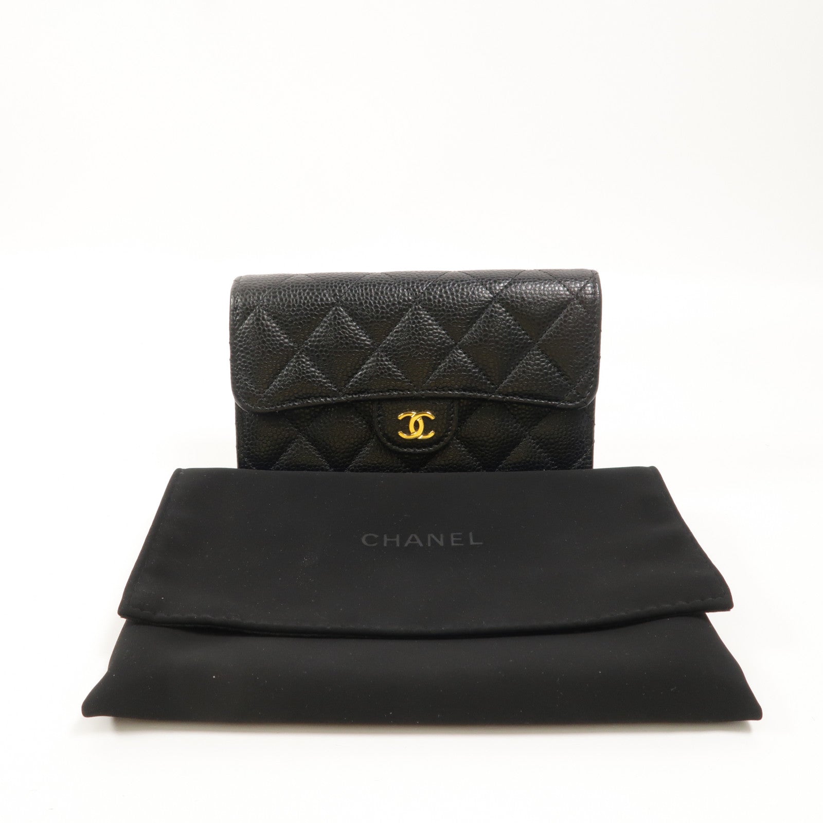 CHANEL 牛皮皮革Classic Medium Flap Wallet長錢包