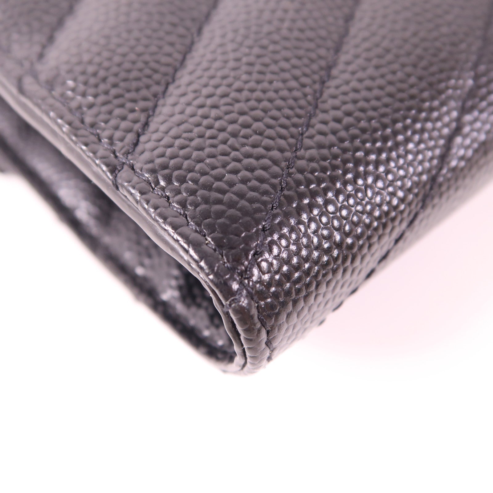 SAINT LAURENT 牛皮皮革Wallet金扣錢包