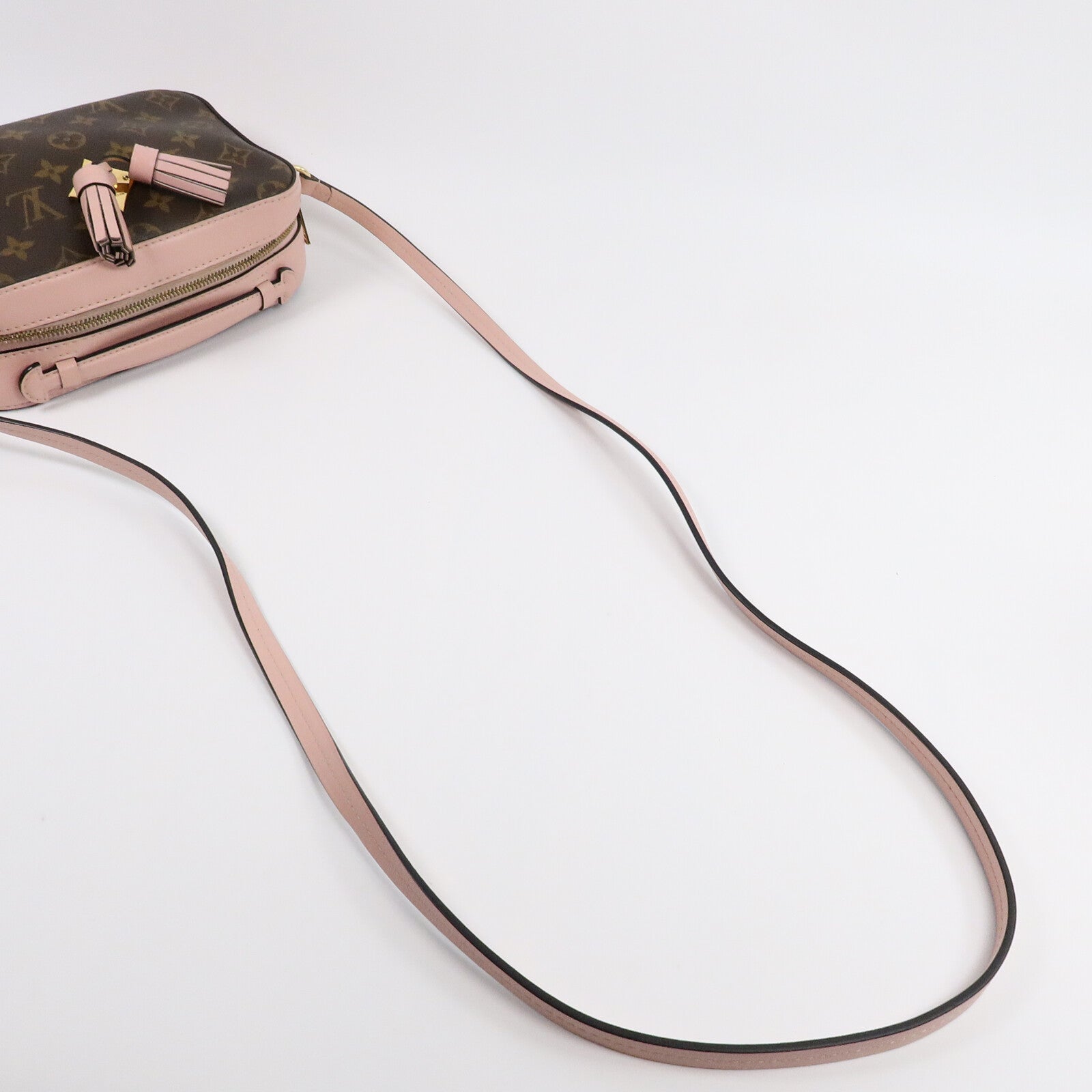 LOUIS VUITTON Monogram Saintonge金扣手挽肩背兩用袋