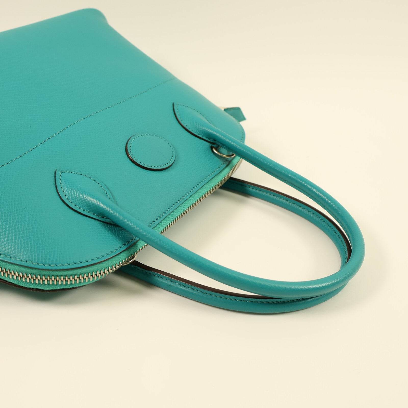 HERMES Epsom皮革Bolide 27手挽肩背兩用袋Bleu Paon
