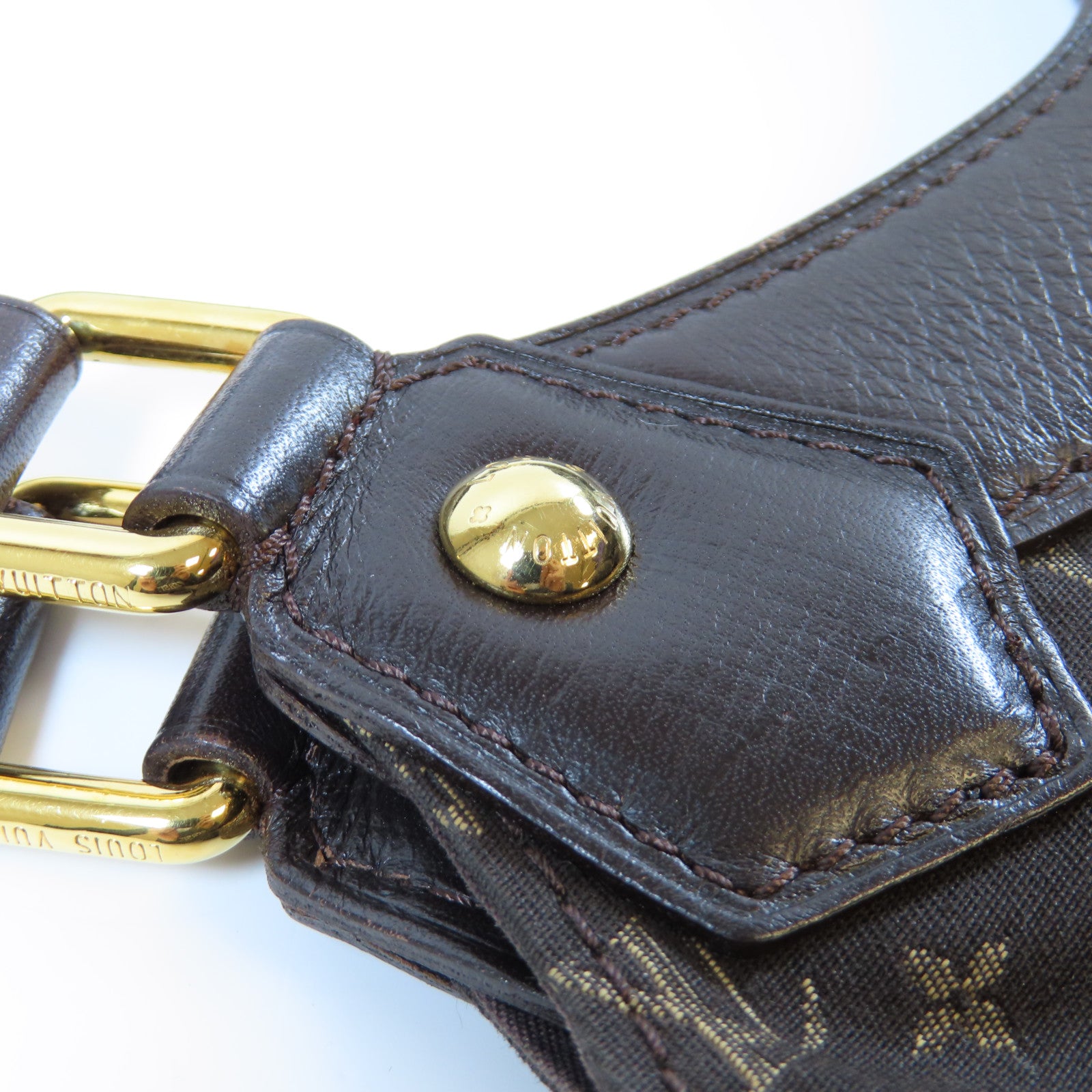 LOUIS VUITTON Monogram Idylle Fantaisie金扣肩背袋棕色