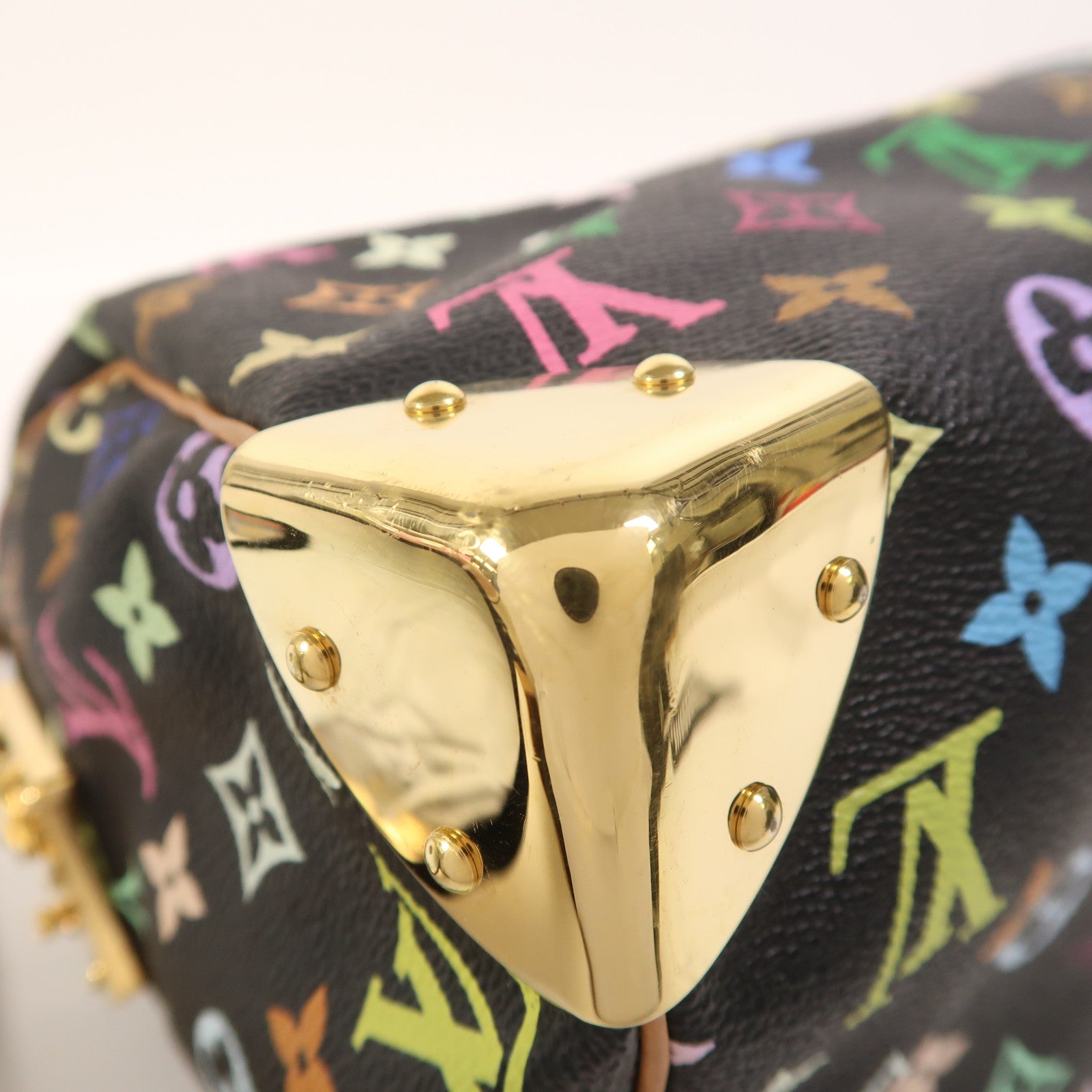 LOUIS VUITTON Monogram Multicolore Speedy 30金扣手挽袋