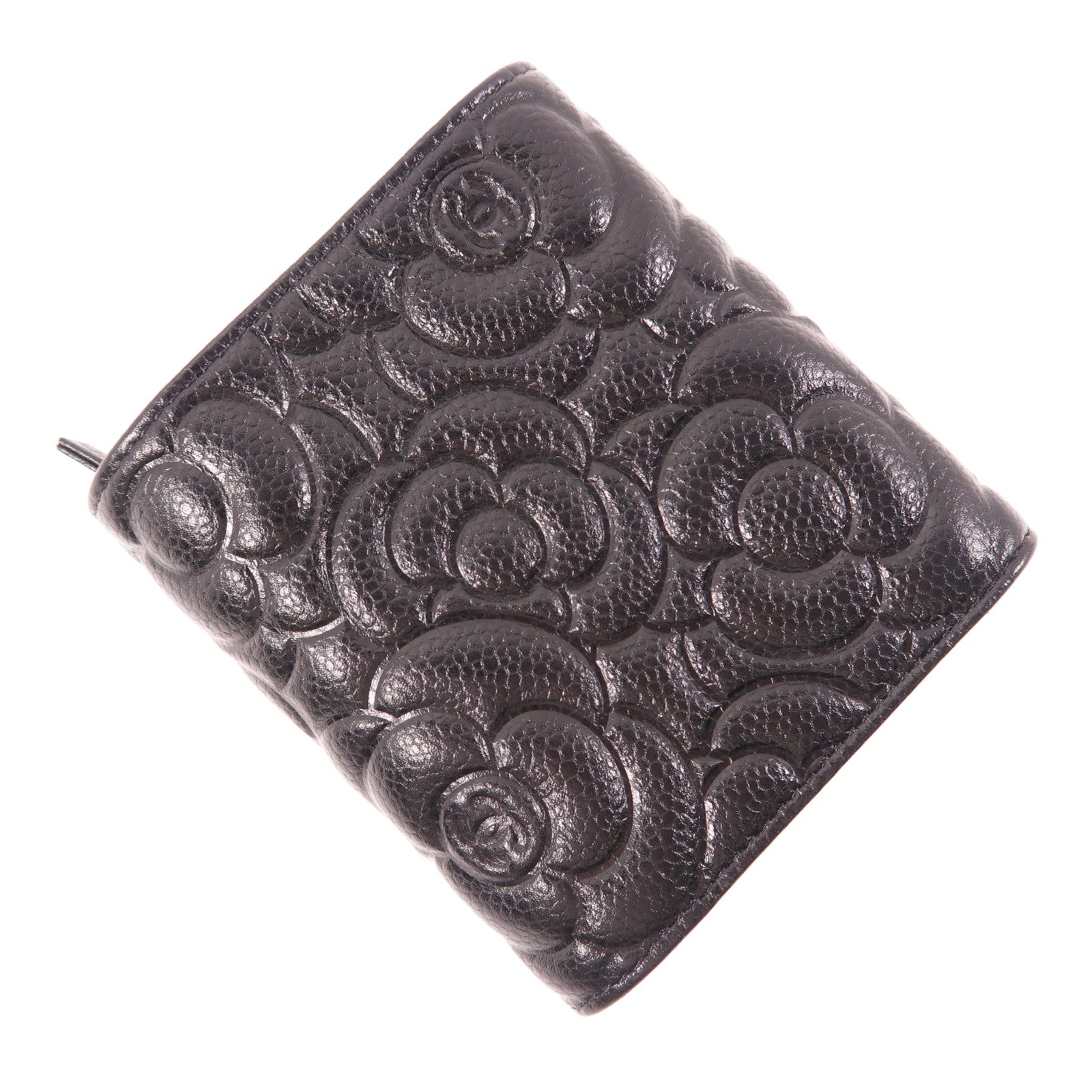 CHANEL 牛皮皮革Wallet金扣錢包
