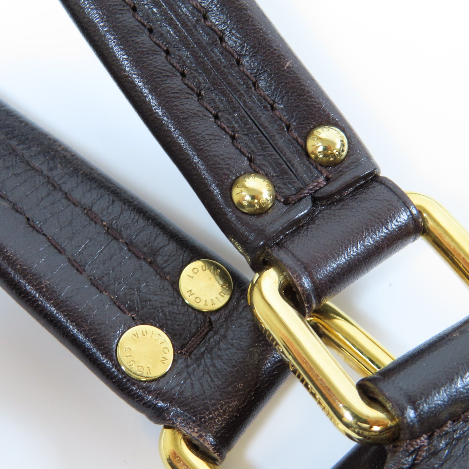 LOUIS VUITTON Monogram Idylle Fantaisie金扣肩背袋棕色