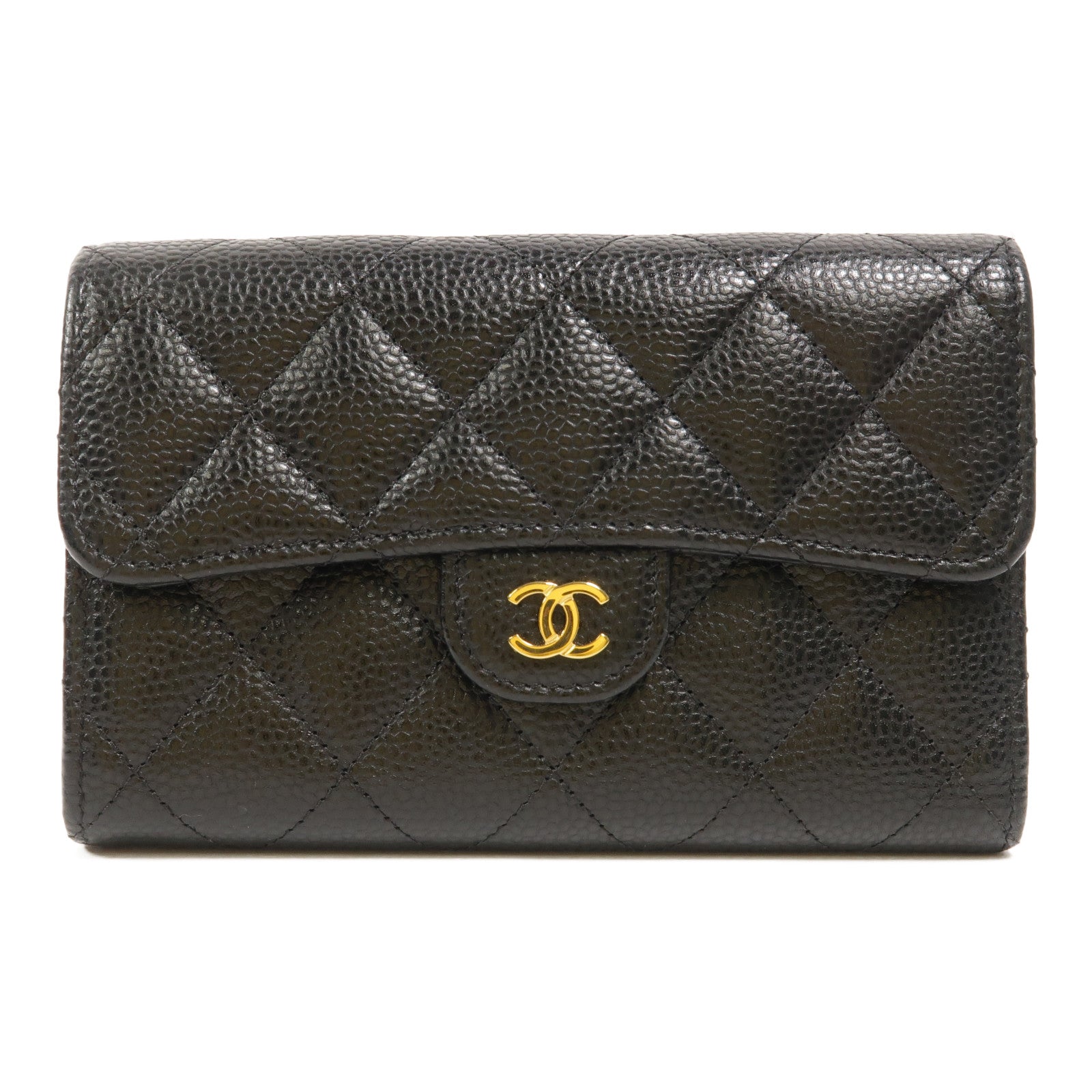 CHANEL 牛皮皮革Classic Medium Flap Wallet長錢包