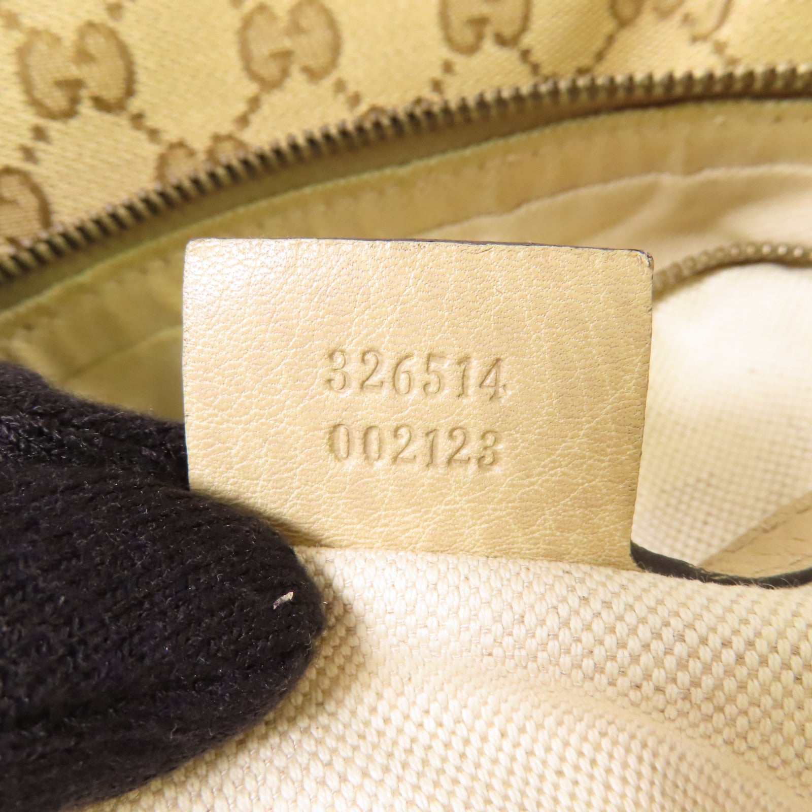 GUCCI 帆布2 Way Bag金扣肩背袋