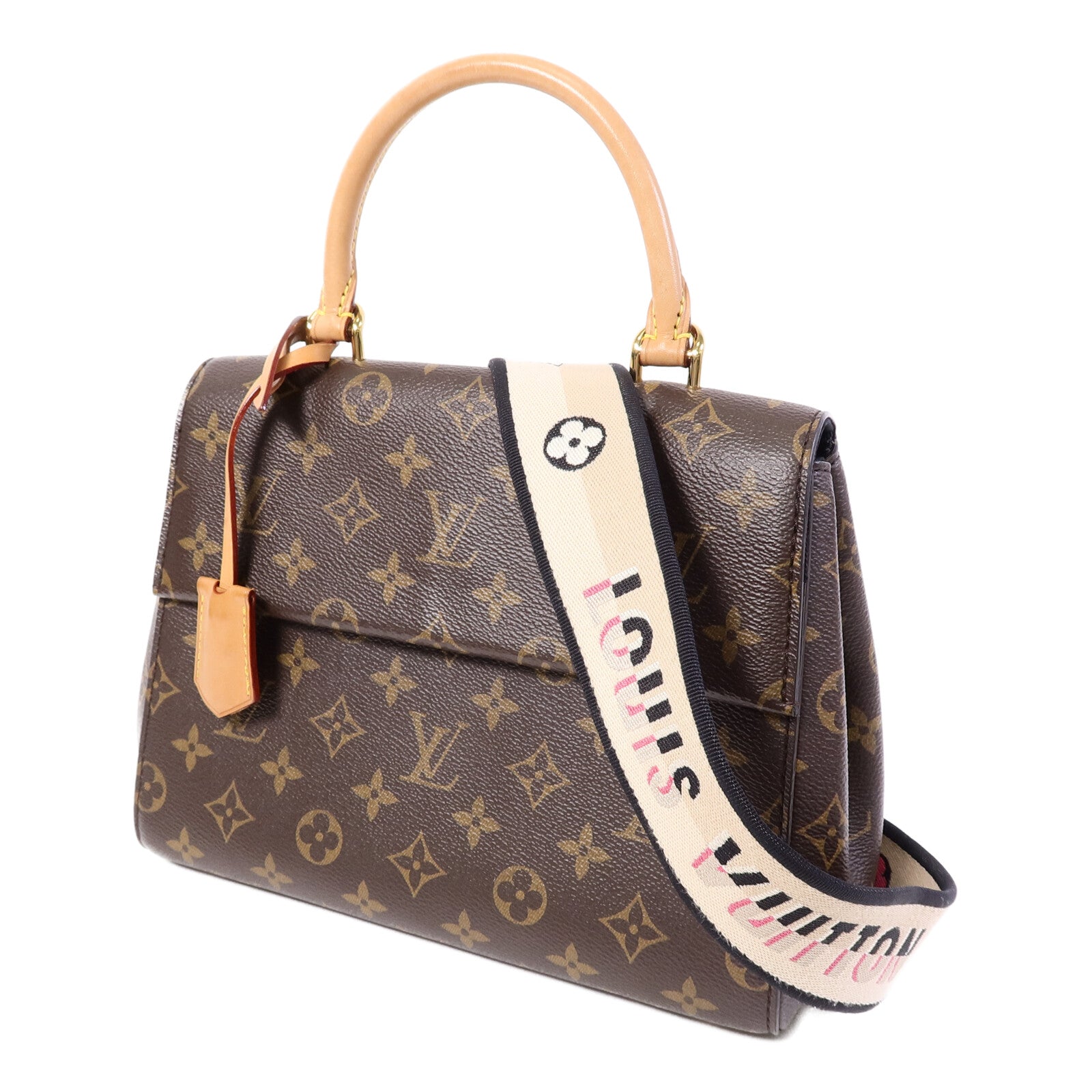LOUIS VUITTON Monogram Cluny BB手挽肩背兩用袋