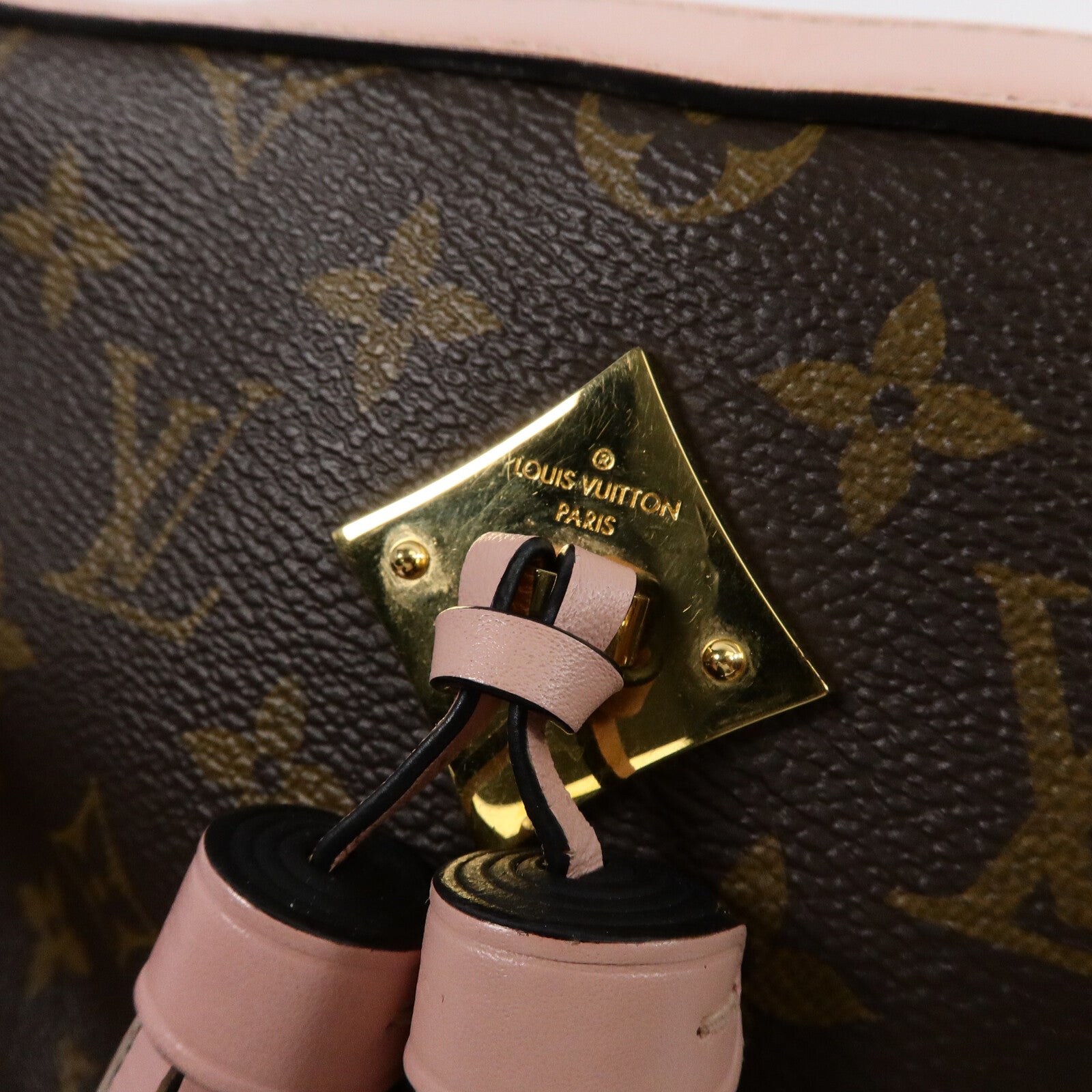 LOUIS VUITTON Monogram Saintonge金扣手挽肩背兩用袋
