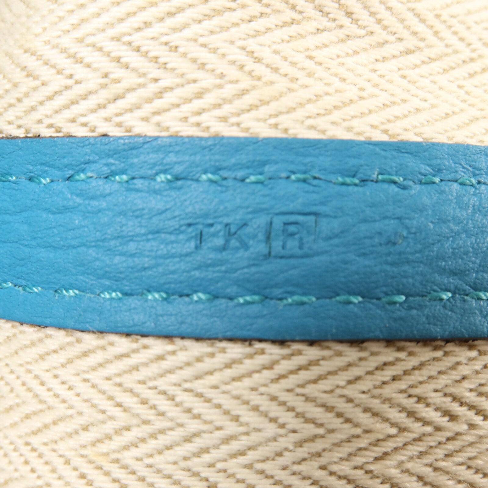 HERMES Negonda皮革Garden Party PM手挽袋Turquoise