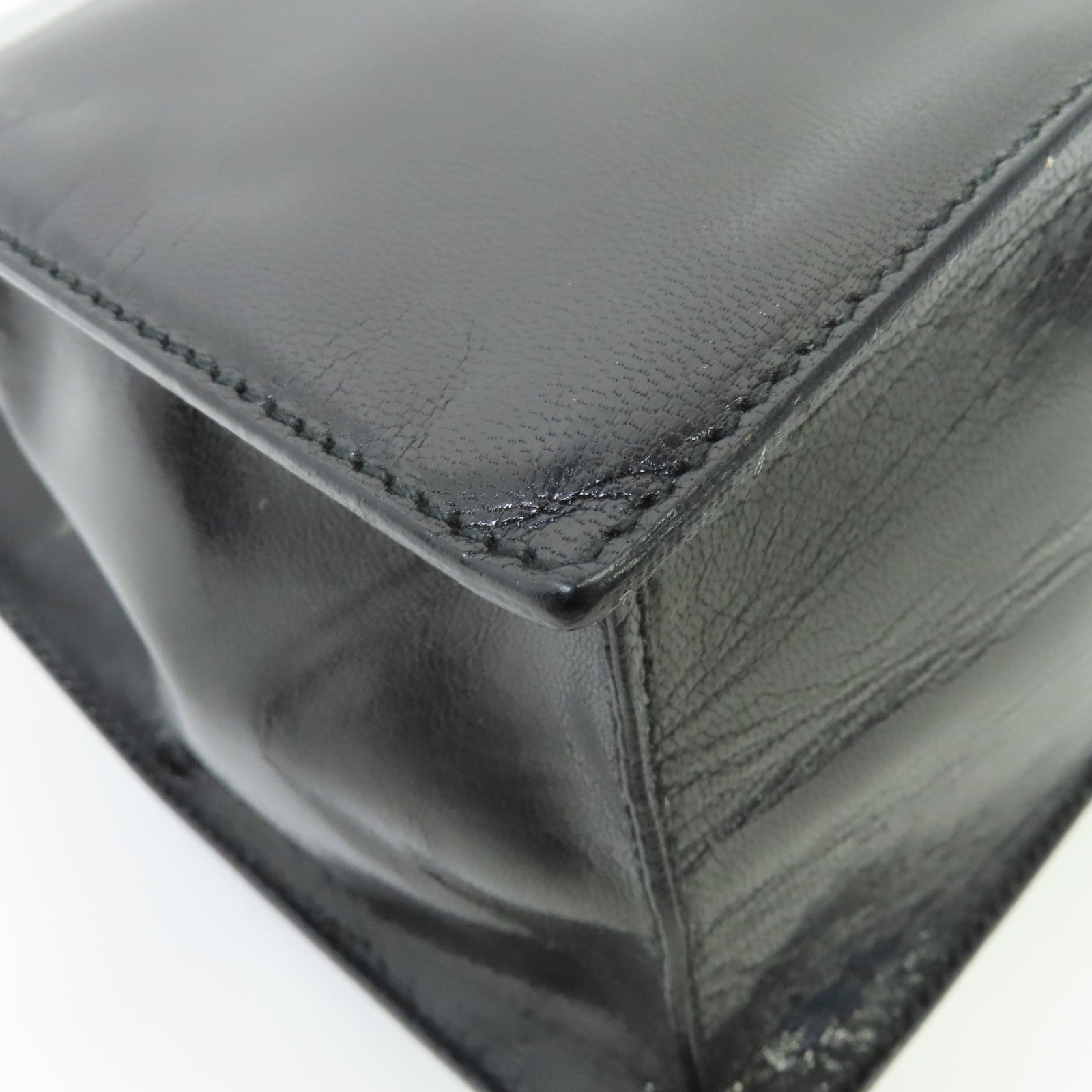 GUCCI 牛皮皮革Shoulder Bag金扣肩背袋黑色