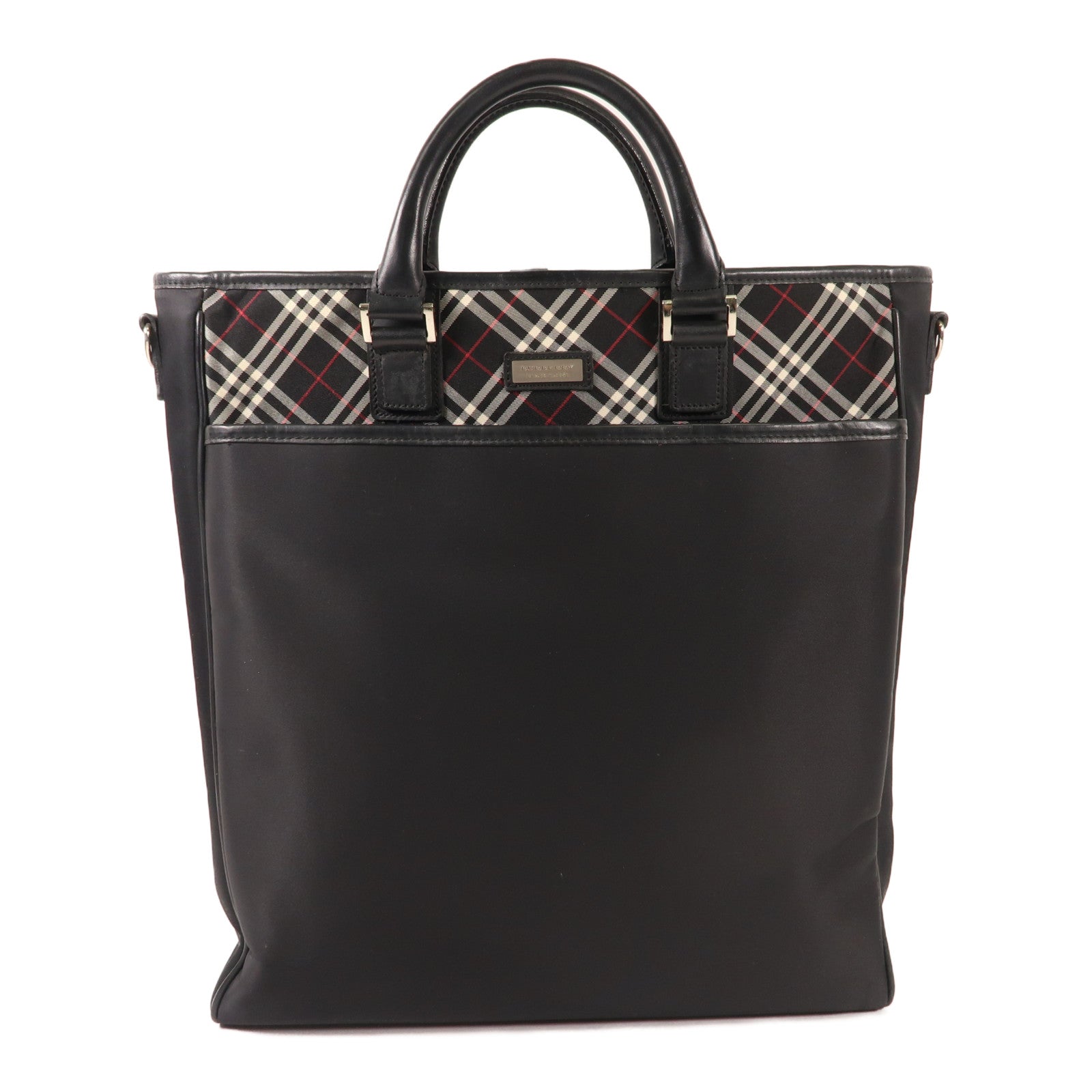 BURBERRY 尼龍Hand Bag銀扣手挽袋