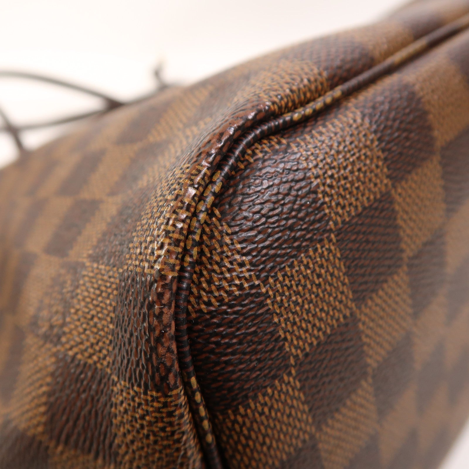 LOUIS VUITTON 【激減優惠】Damier Neverfull MM金扣手挽袋/肩背袋棕色