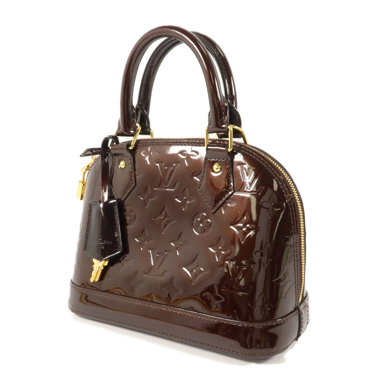 LOUIS VUITTON Vernis Alma BB金扣手挽肩背兩用袋