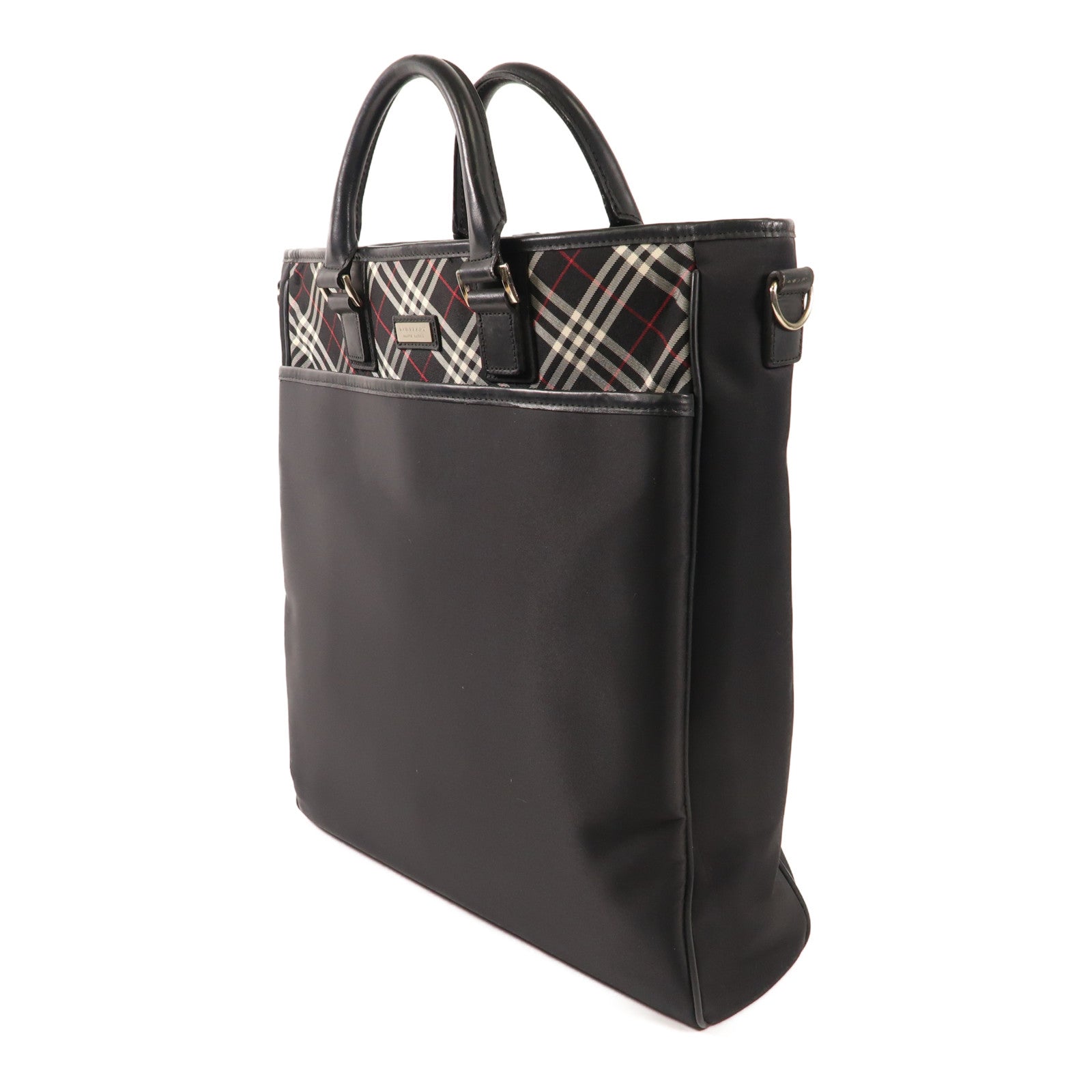 BURBERRY 尼龍Hand Bag銀扣手挽袋