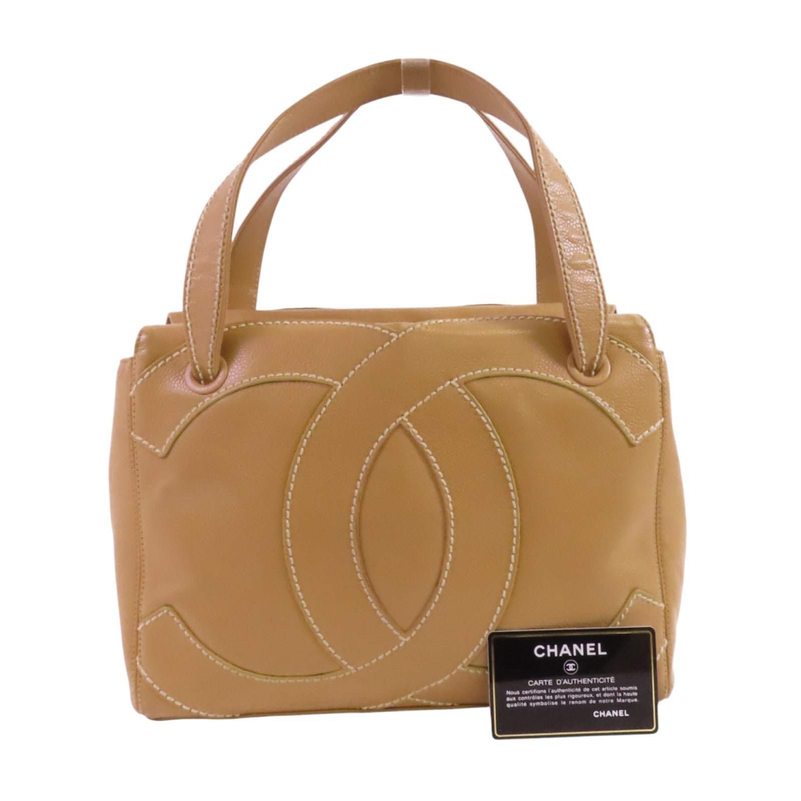 CHANEL 牛皮皮革Vintage Shoulder Bag金扣肩背袋