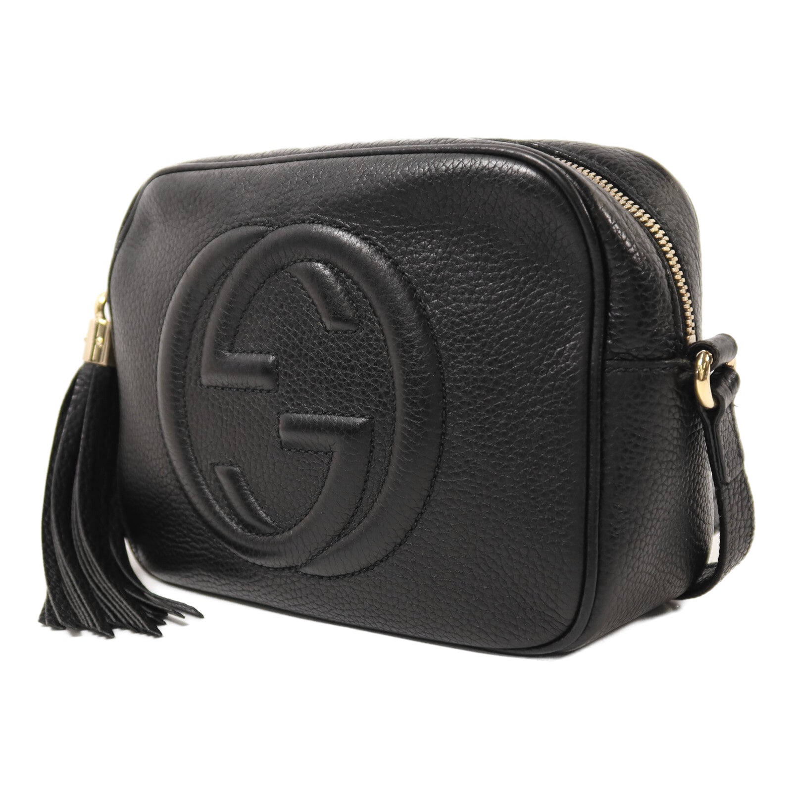 GUCCI 牛皮皮革Soho Disco金扣肩背袋