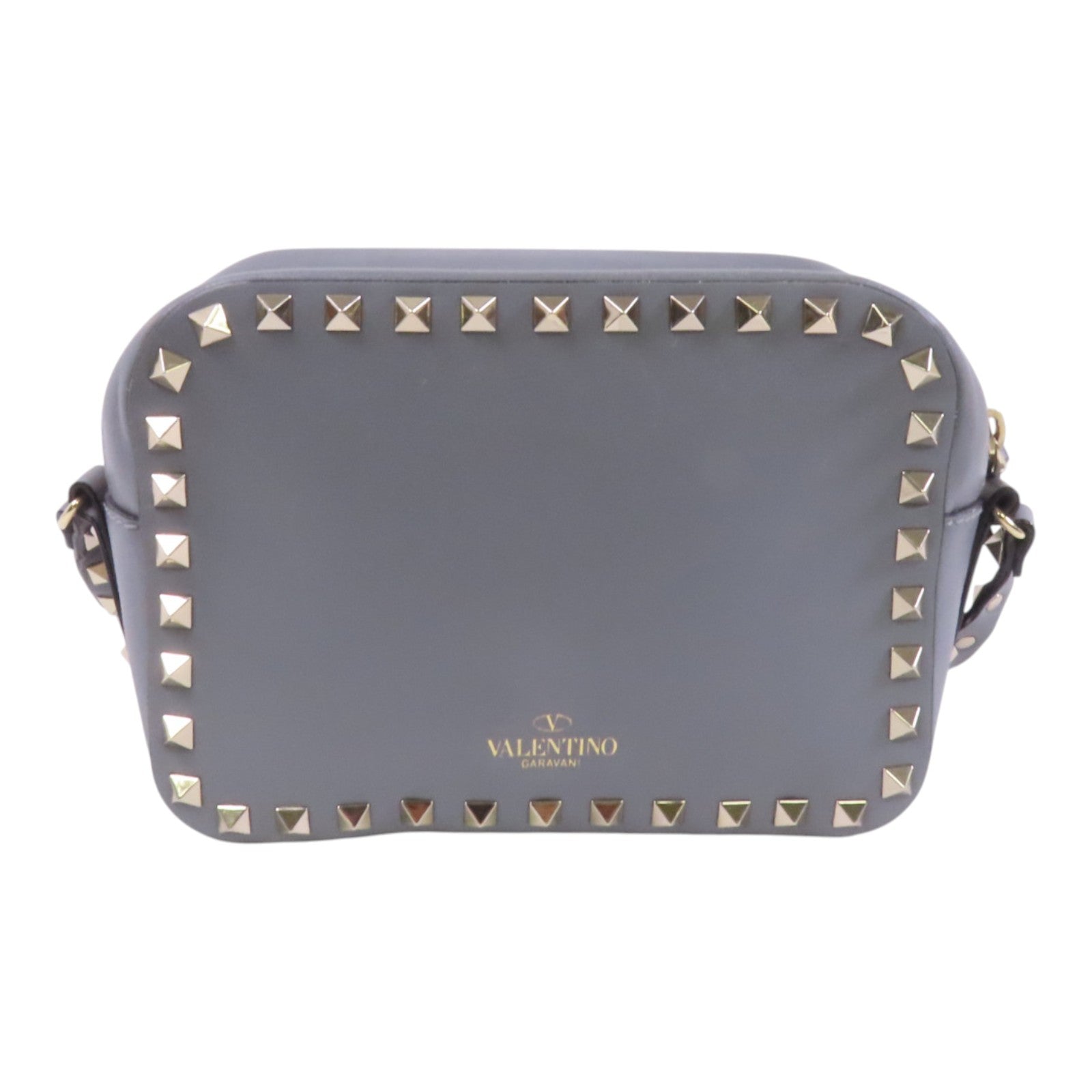 Valentino 牛皮皮革RockStuds金扣肩背袋