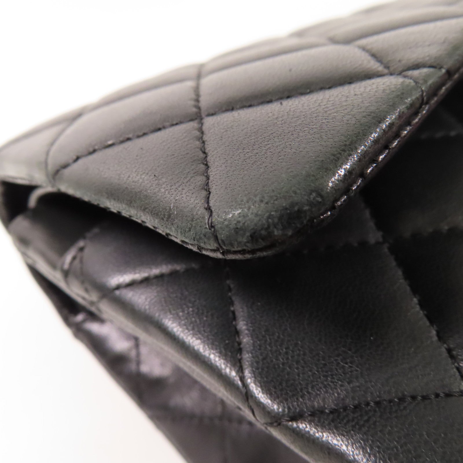 CHANEL 羊皮皮革Classic 25銀扣鏈帶肩背袋