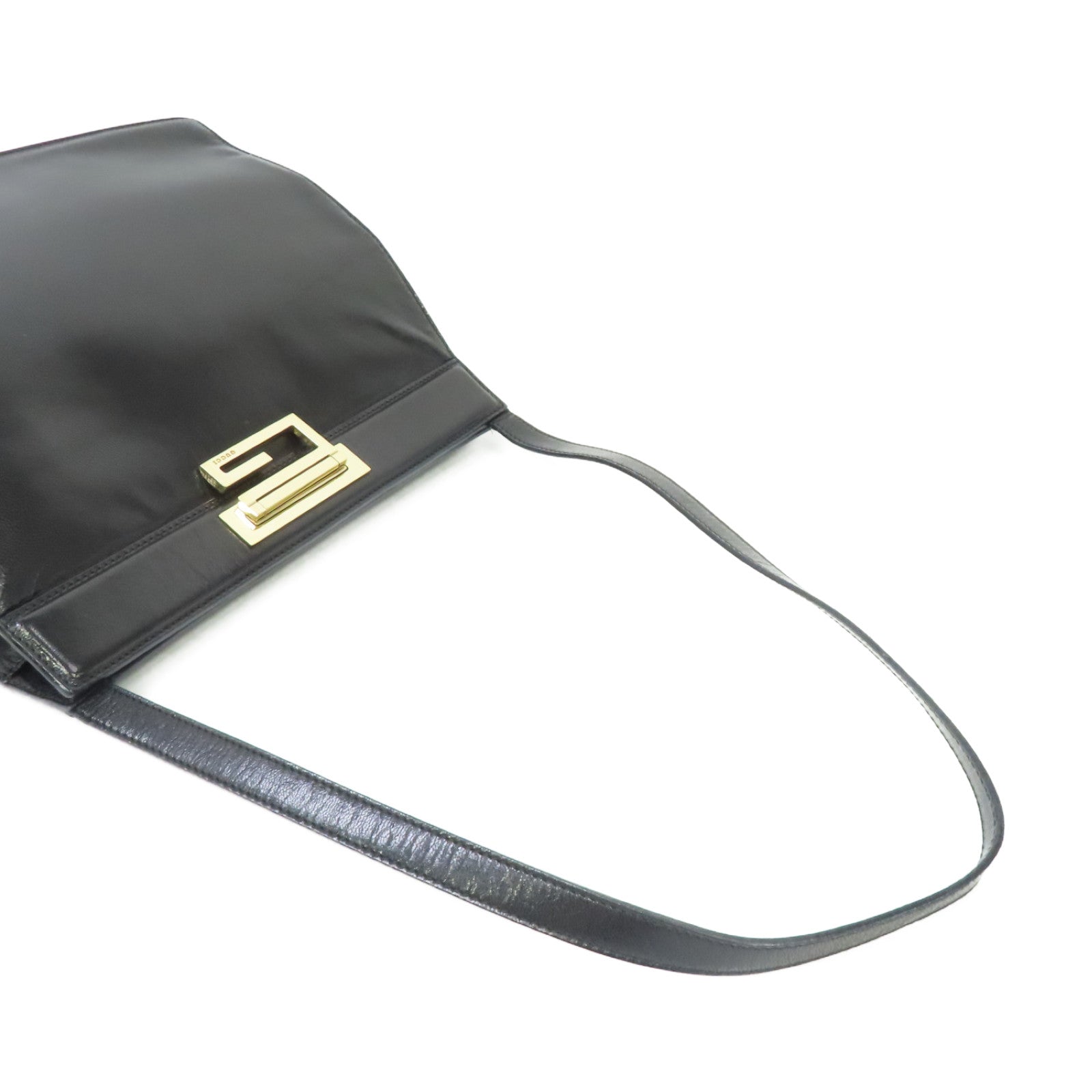 GUCCI 牛皮皮革Shoulder Bag金扣肩背袋黑色