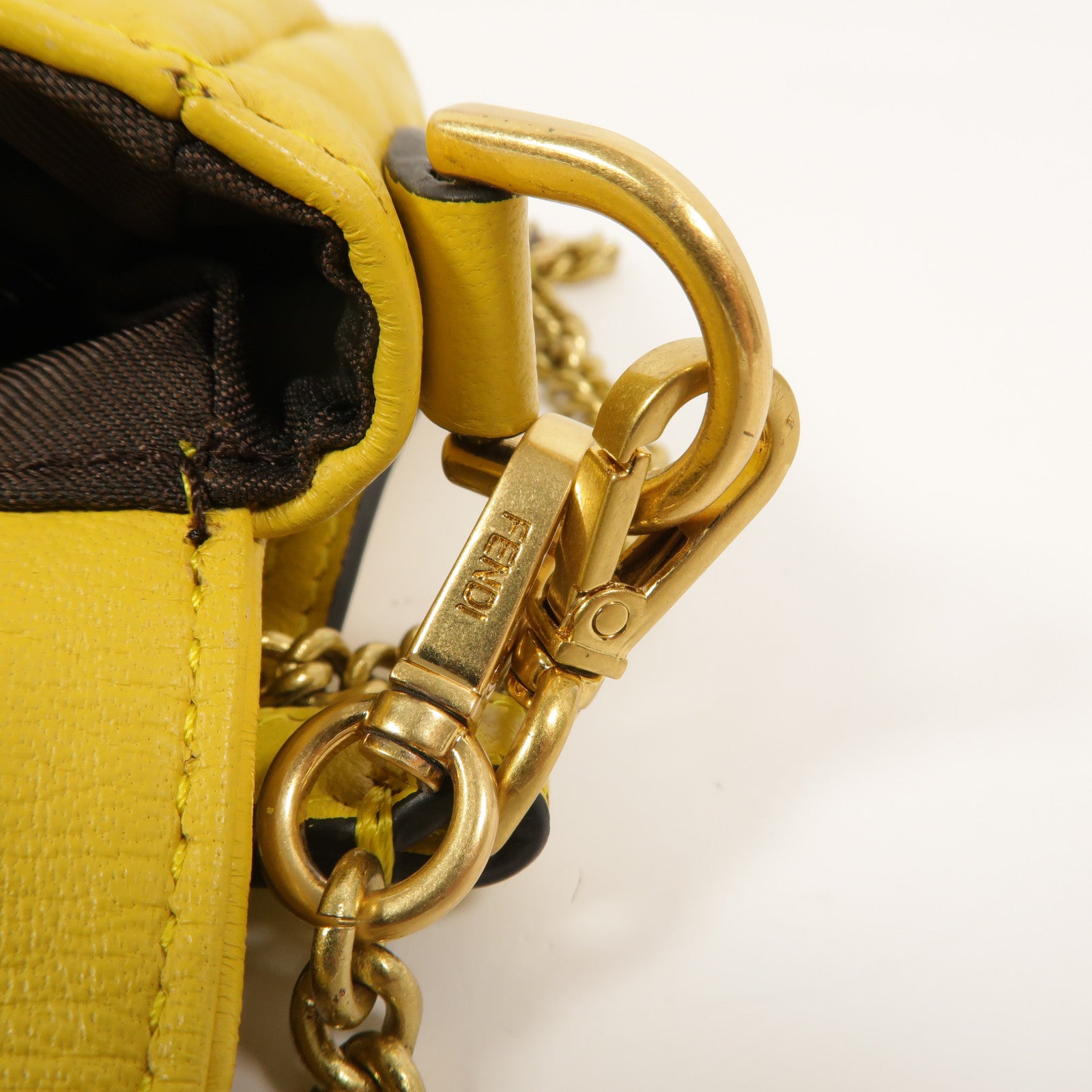 FENDI 牛皮皮革Baguette Mini手挽肩背兩用袋