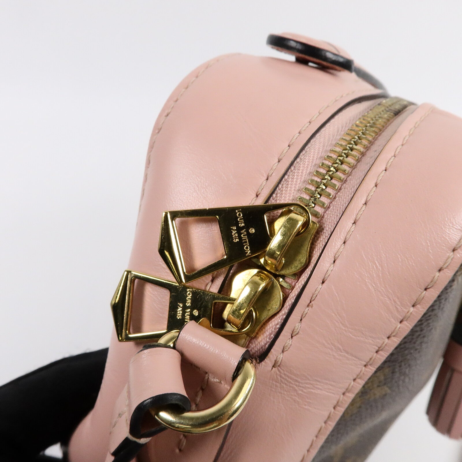 LOUIS VUITTON Monogram Saintonge金扣手挽肩背兩用袋