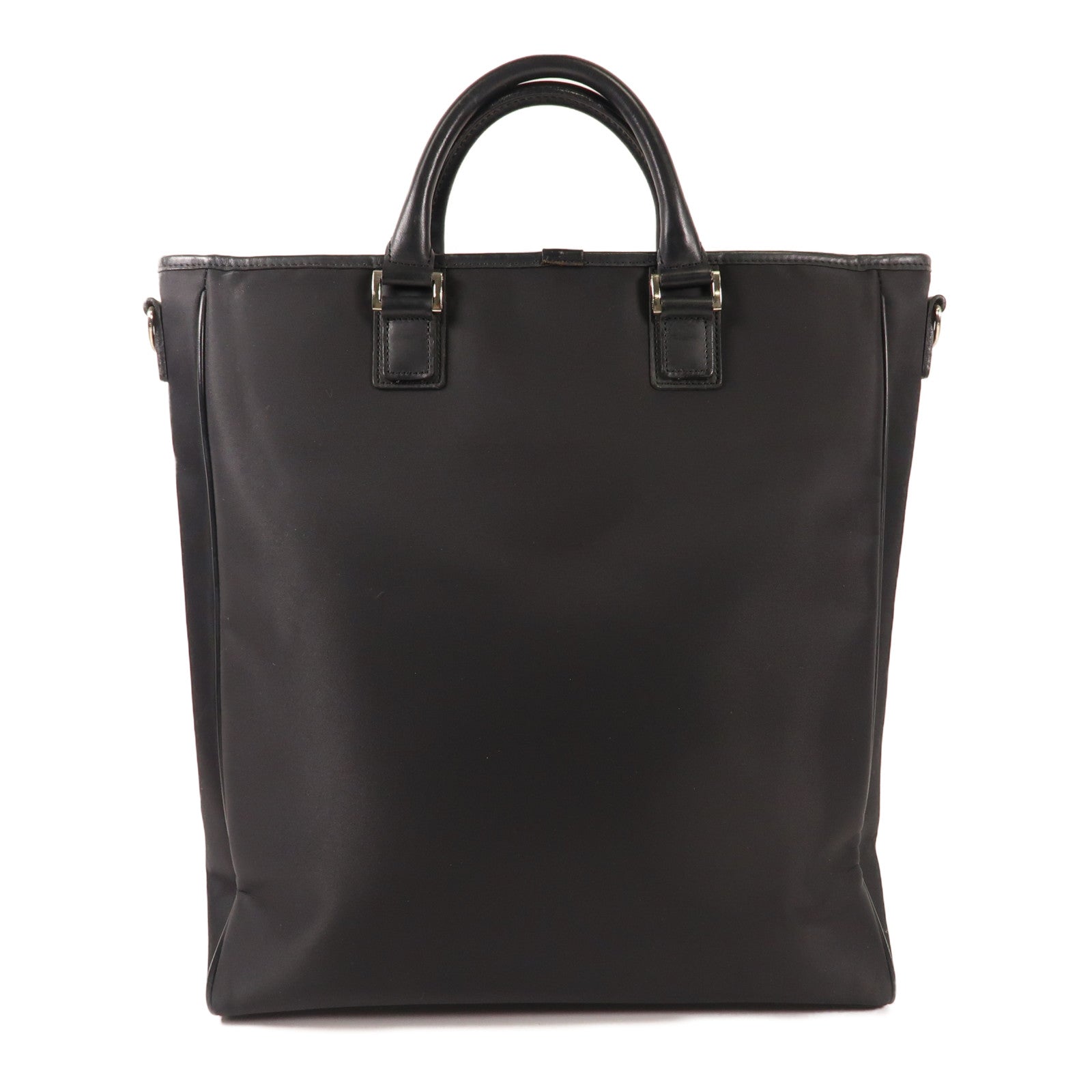 BURBERRY 尼龍Hand Bag銀扣手挽袋